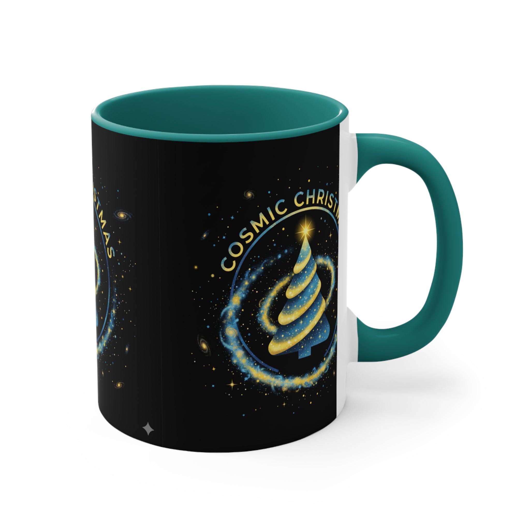 Cosmic Christmas Mug — 11oz Accent Holiday Coffee Cup❄️