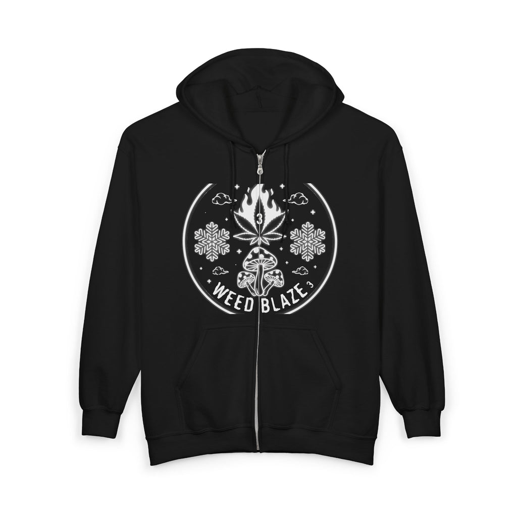 Just Blaze Zip Hoodie — Artist Name Graphic Full‑Zip Sweatshirt