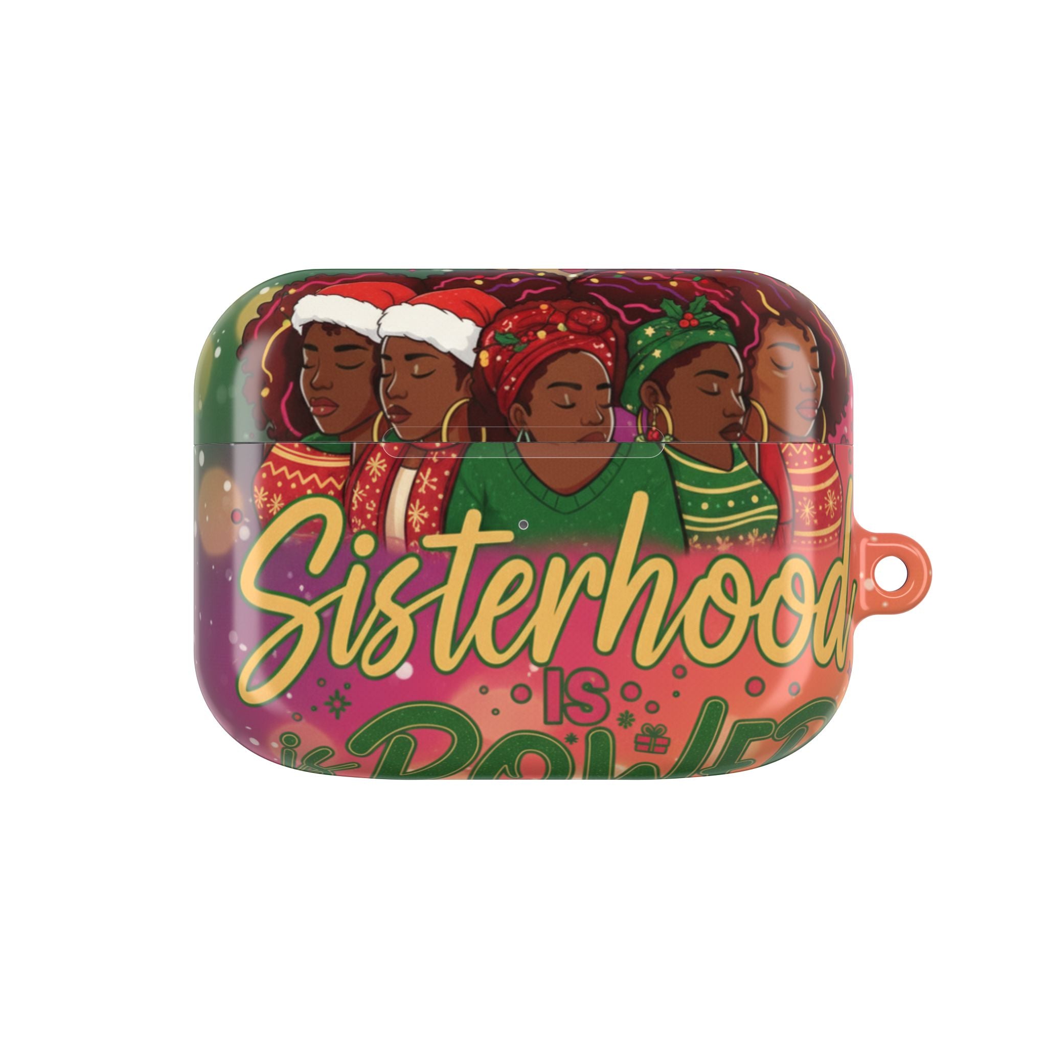 AirPod Case — "Sisterhood Is Power" Holiday African American Women Design🎁