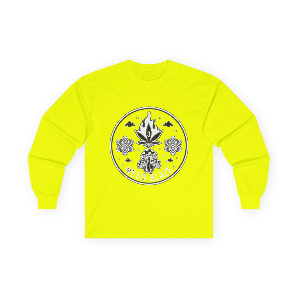 Blaze Long Sleeve Tee — Bold 'Blaze' Graphic Cotton Shirt
