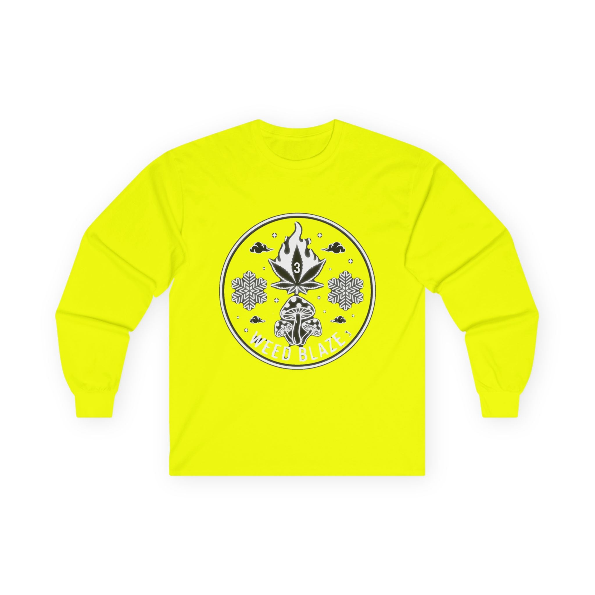 Blaze Long Sleeve Tee — Bold 'Blaze' Graphic Cotton Shirt