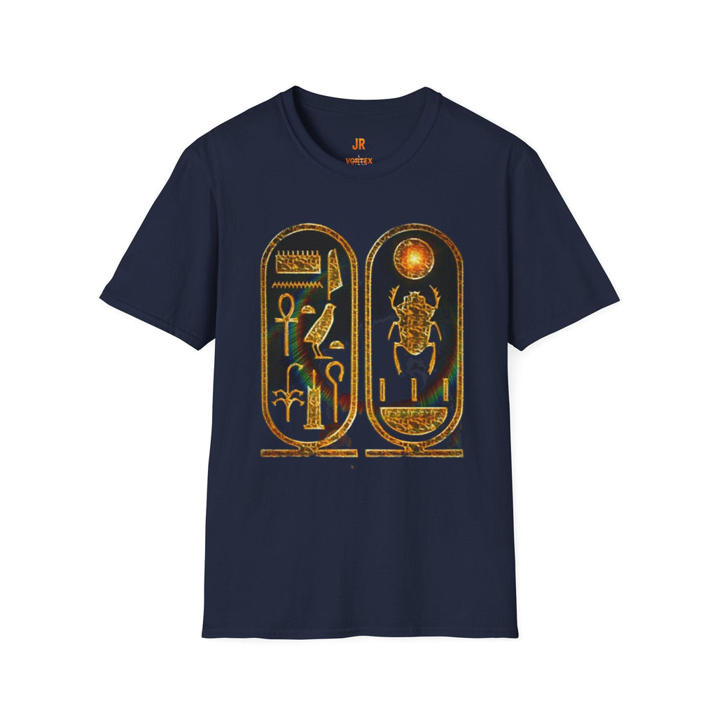 Vintage Egyptian Art Unisex Softstyle T-Shirt - Retro Graphic Tee, Unisex Casual Wear, Unique Gift for History Lovers, Summer Essential Printify