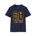 Vintage Egyptian Art Unisex Softstyle T-Shirt - Retro Graphic Tee, Unisex Casual Wear, Unique Gift for History Lovers, Summer Essential Printify