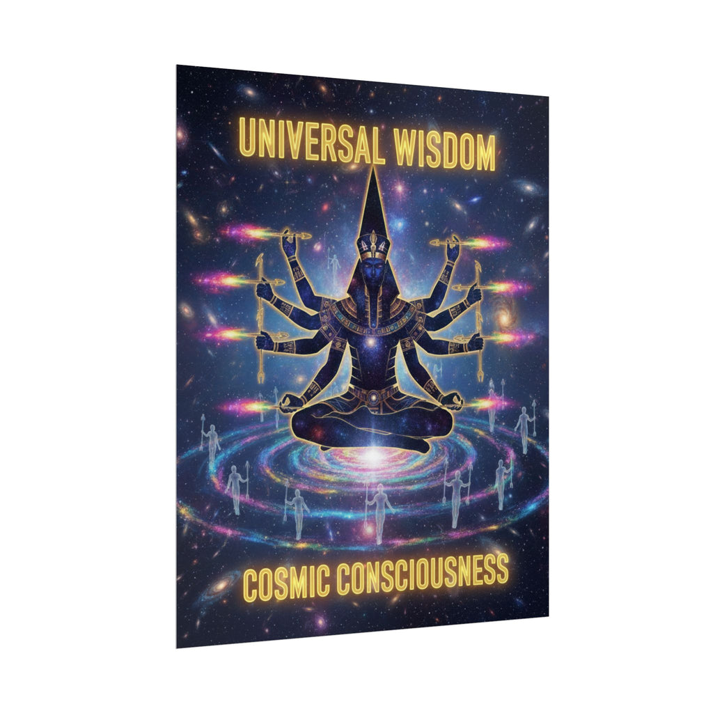 Rolled Poster — "Universal Wisdom: Cosmic Consciousness" Spiritual Wall Art