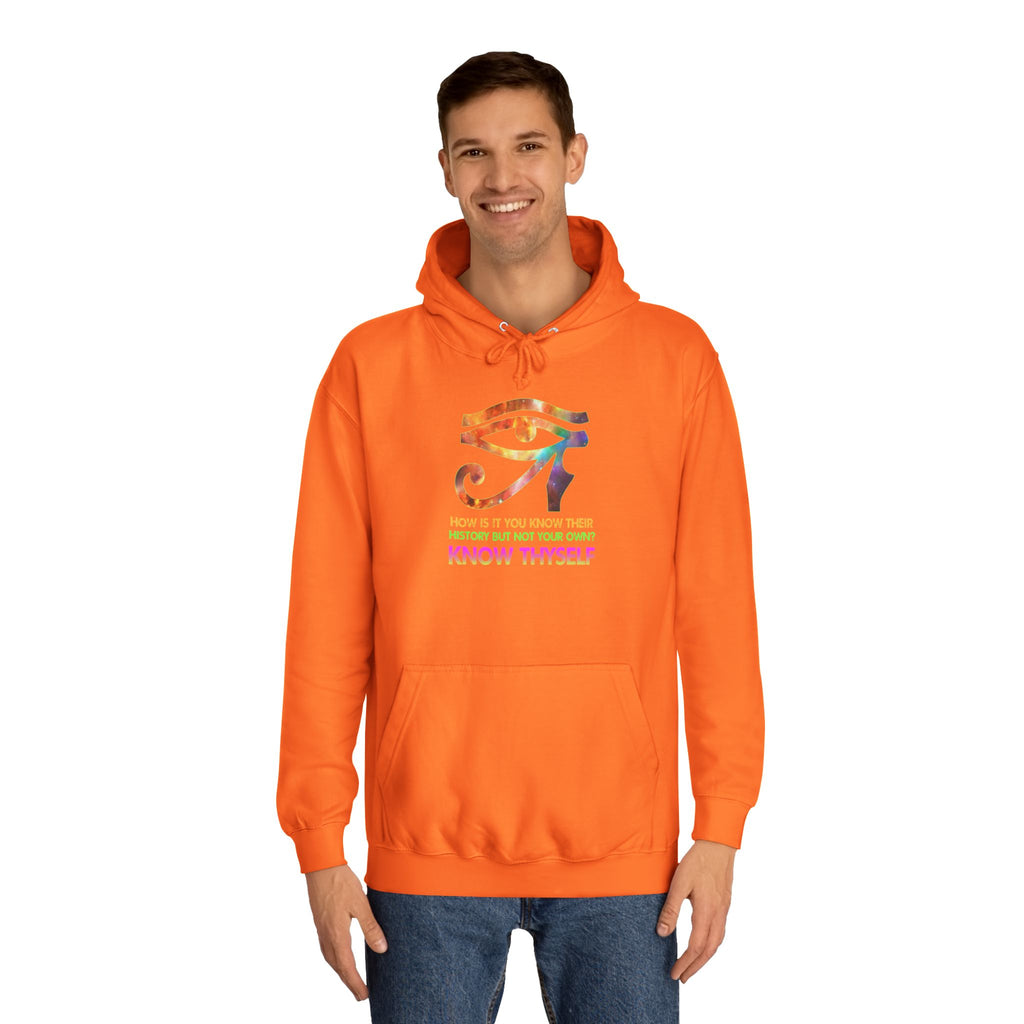 Know Thyself Hoodie — Inspirational College Sweatshirt
