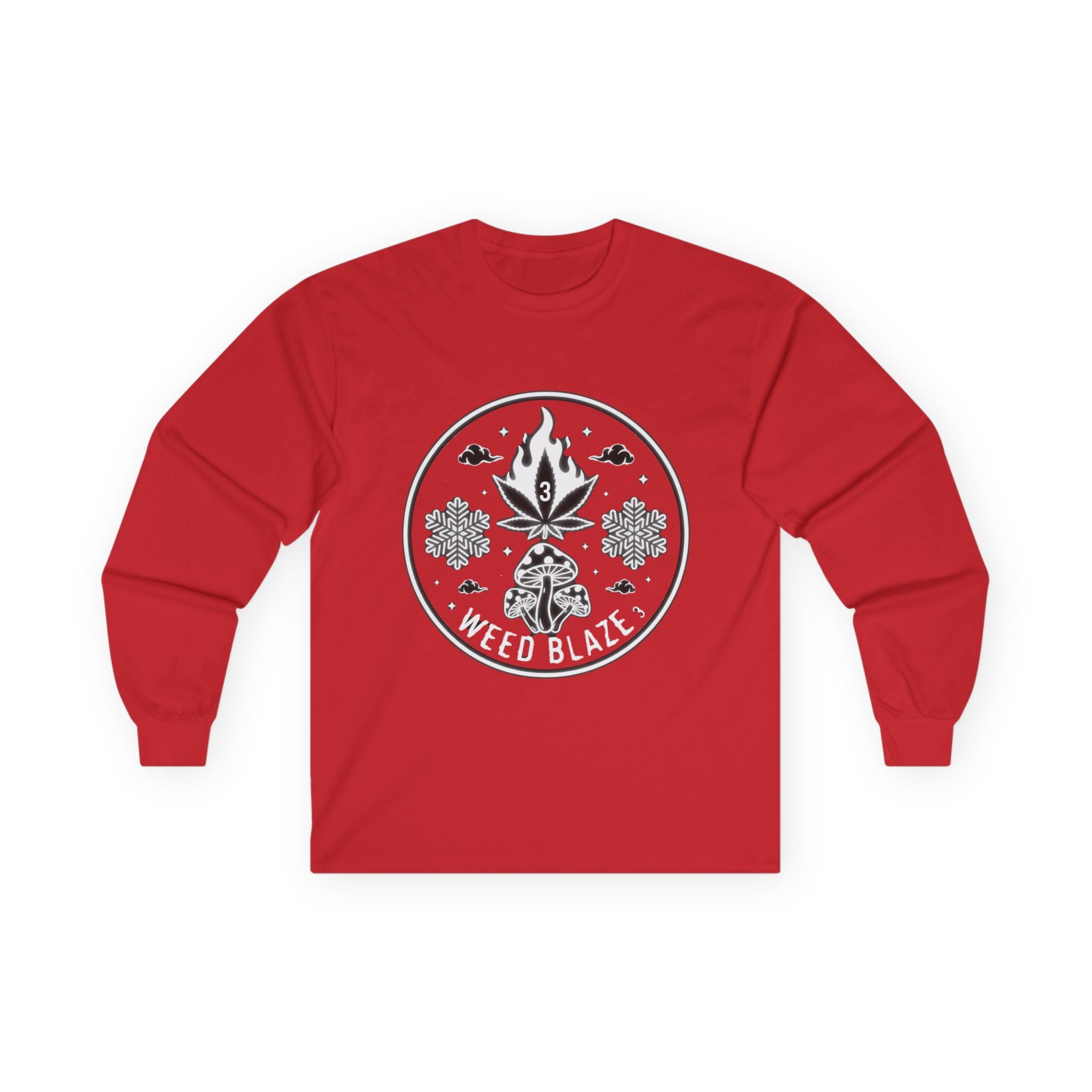 Blaze Long Sleeve Tee — Bold 'Blaze' Graphic Cotton Shirt