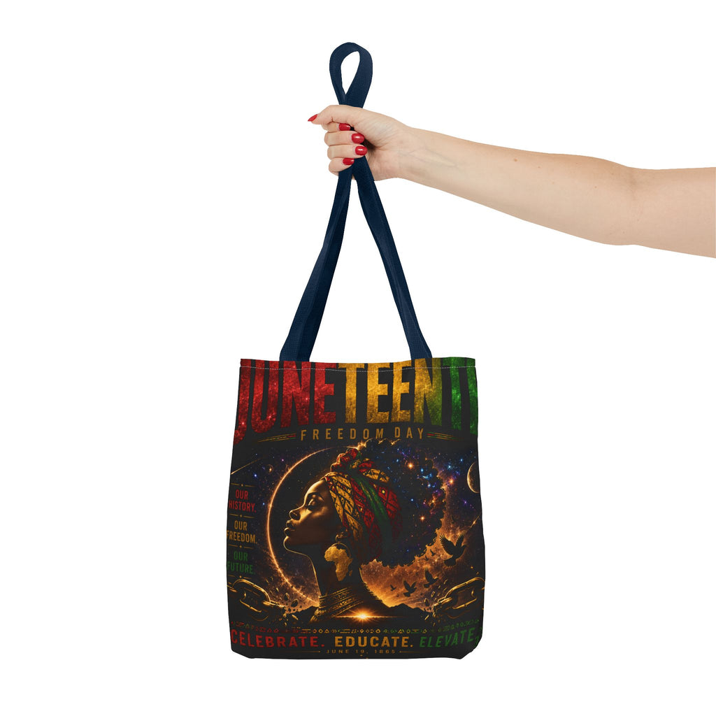 Juneteenth Freedom Day Tote Bag — Afrocentric Celebration Canvas Tote