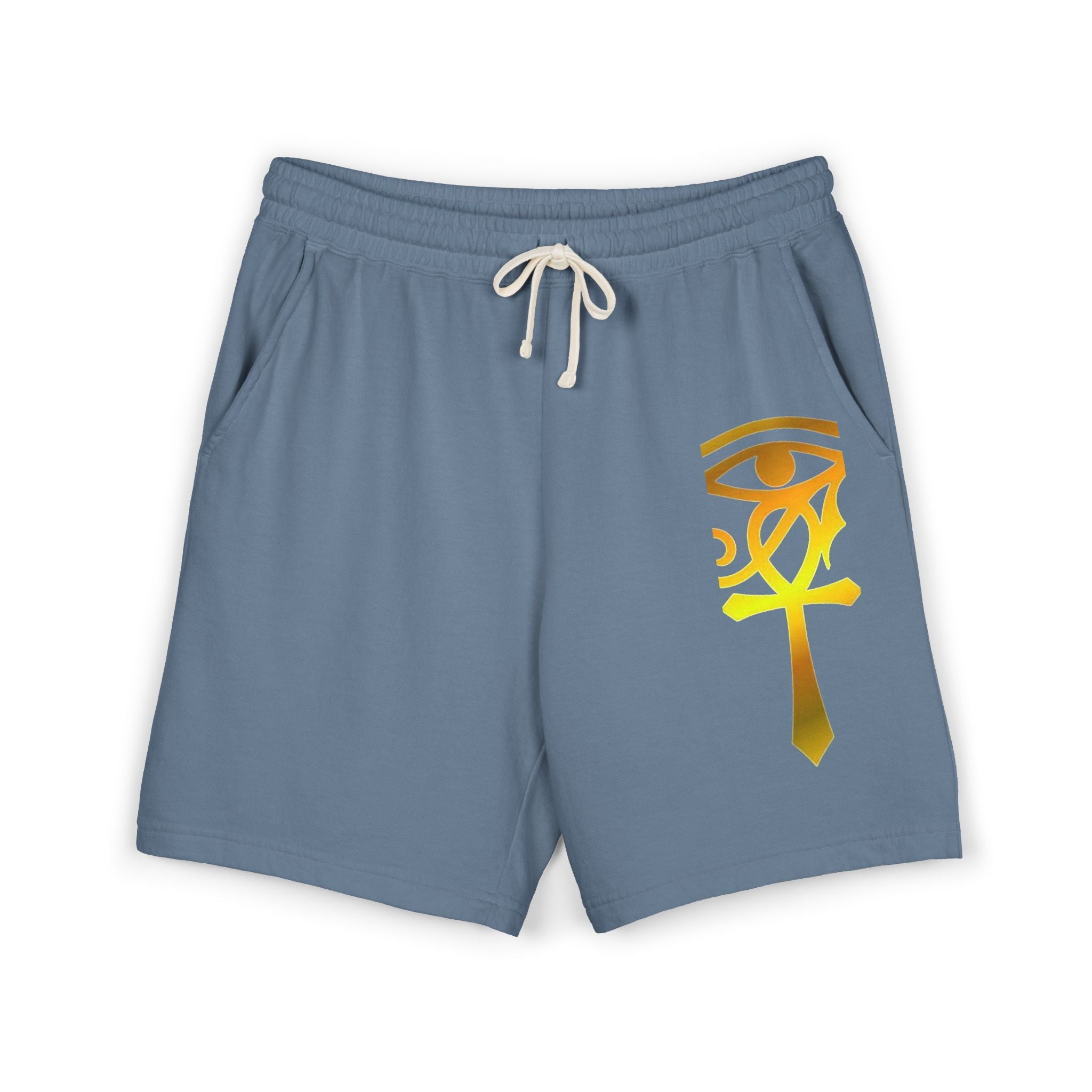 Eye of Horus Ankh Sweat Shorts — Ancient Egyptian Symbol