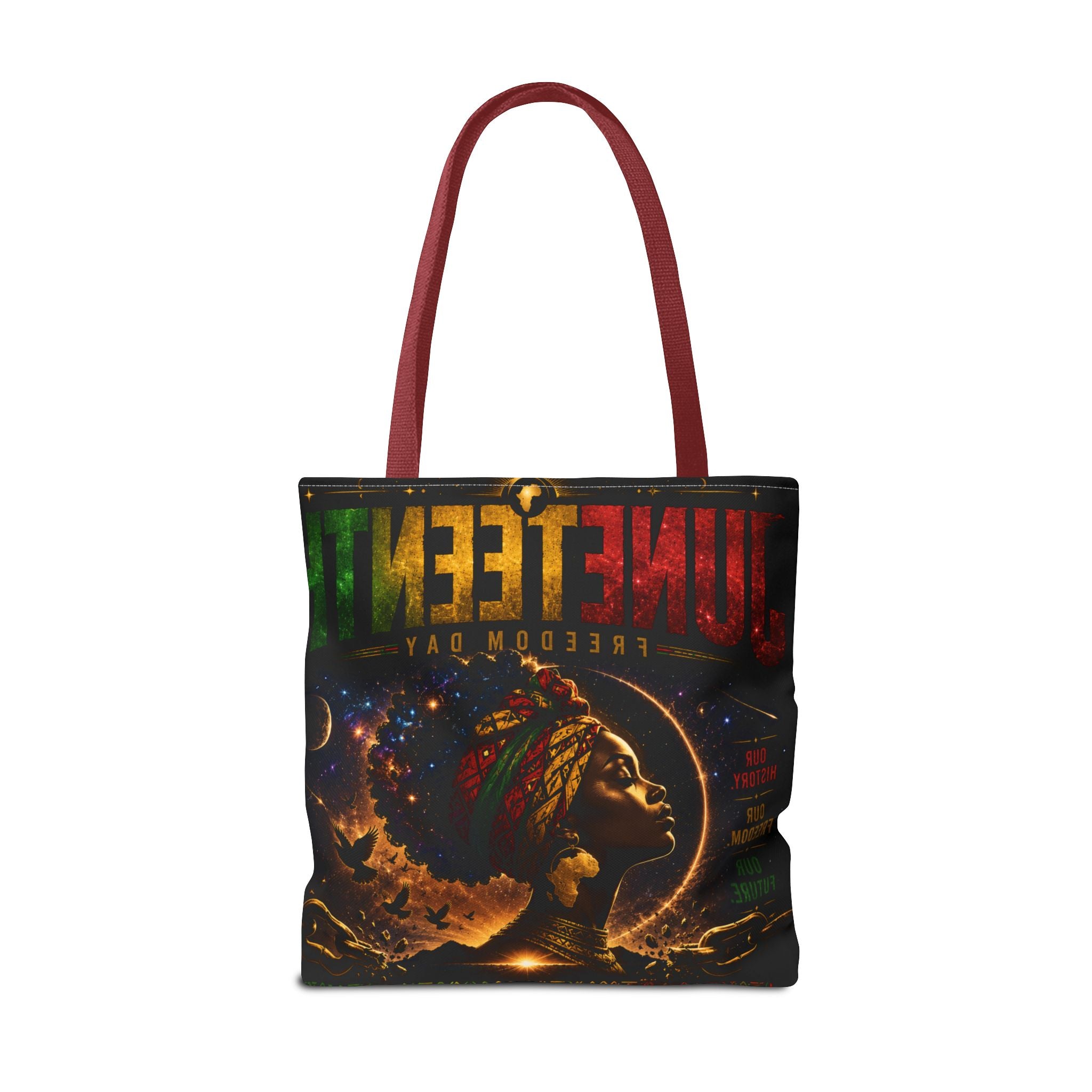 Juneteenth Freedom Day Tote Bag — Afrocentric Celebration Canvas Tote