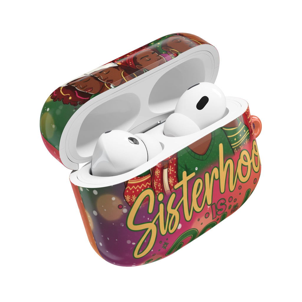 AirPod Case — "Sisterhood Is Power" Holiday African American Women Design🎁