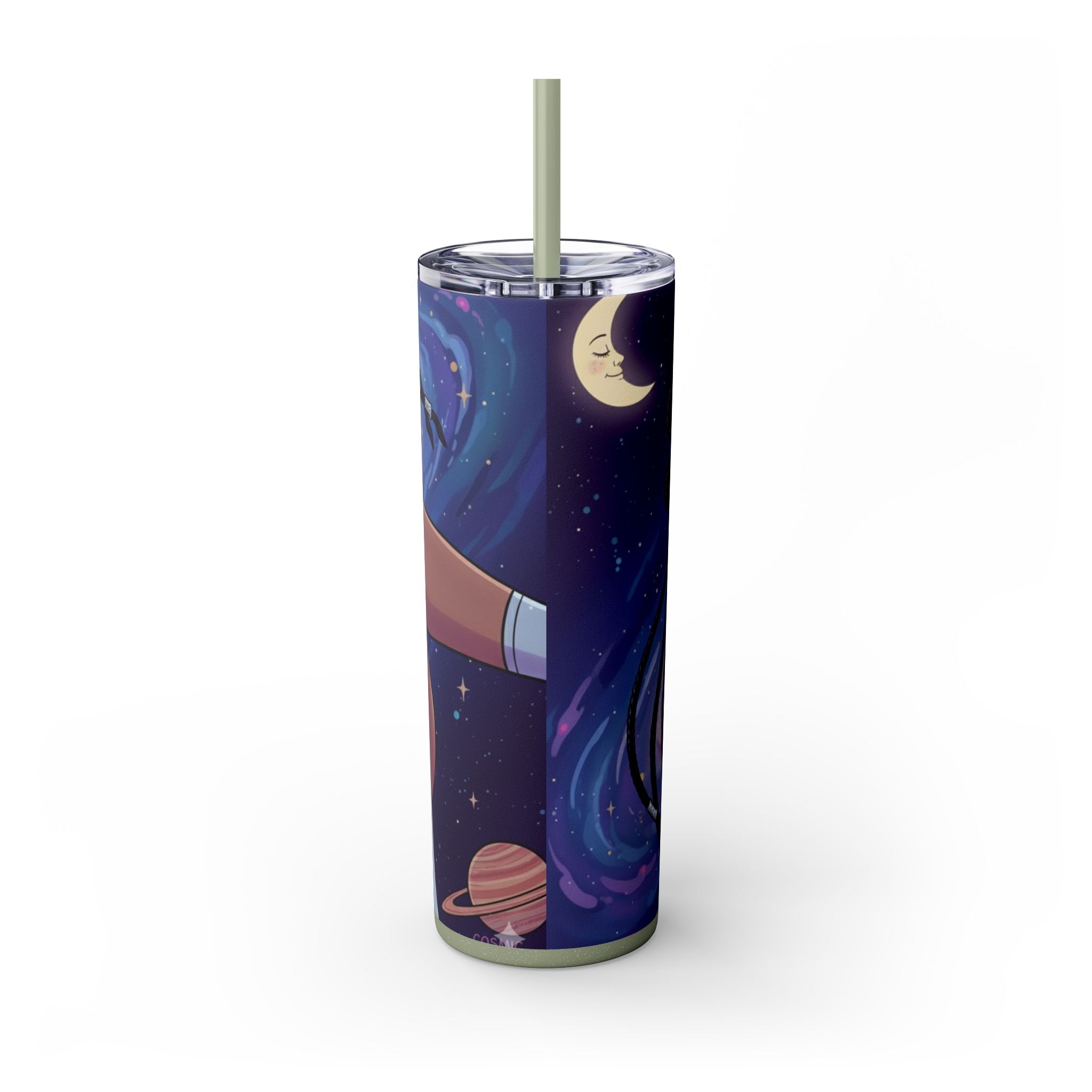 Astro Babe Skinny Tumbler — 20oz Cosmic Straw Cup