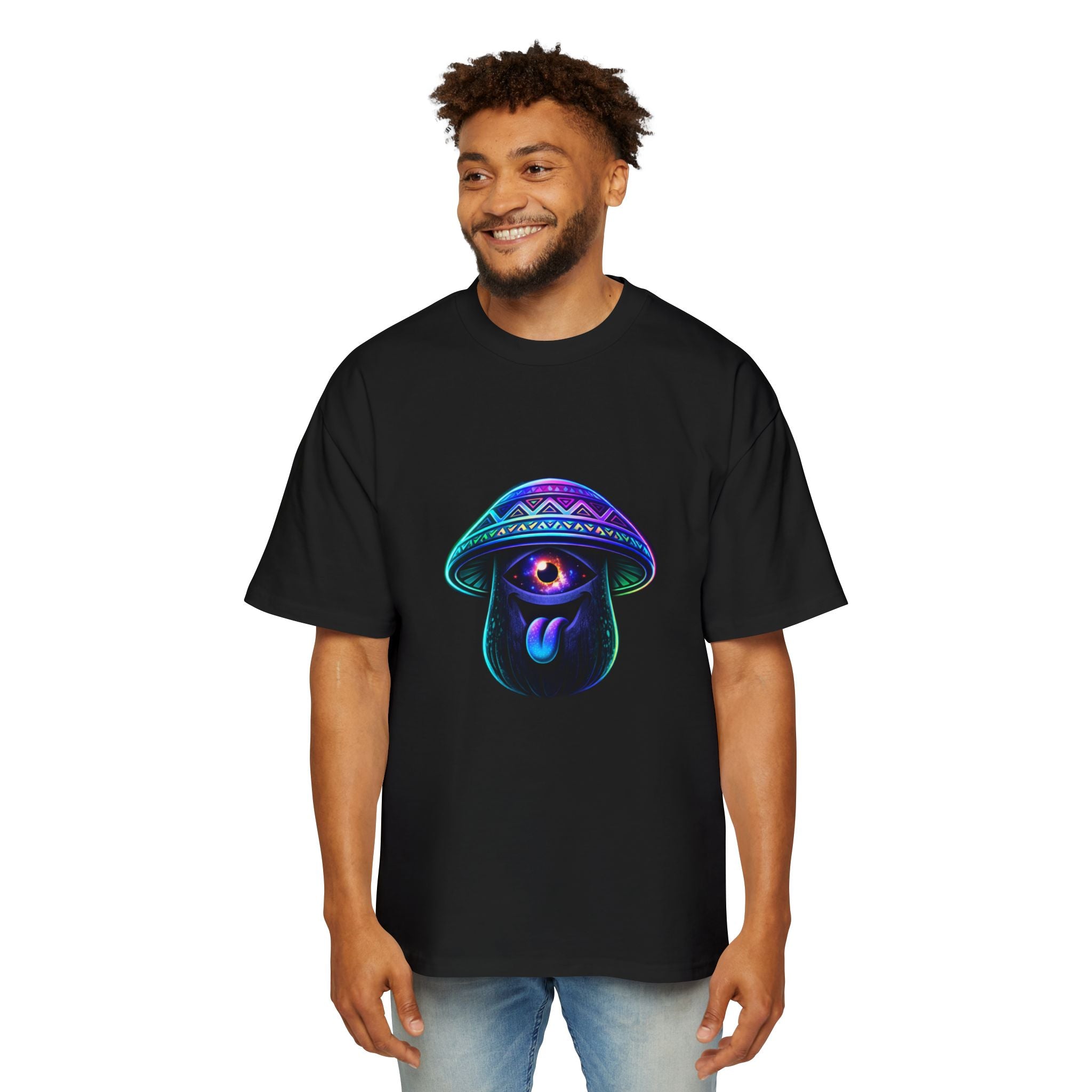Neon Third Eye Mushroom Tee