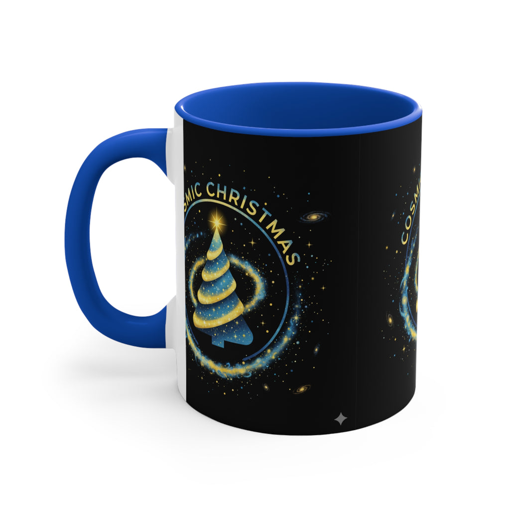 Cosmic Christmas Mug — 11oz Accent Holiday Coffee Cup❄️