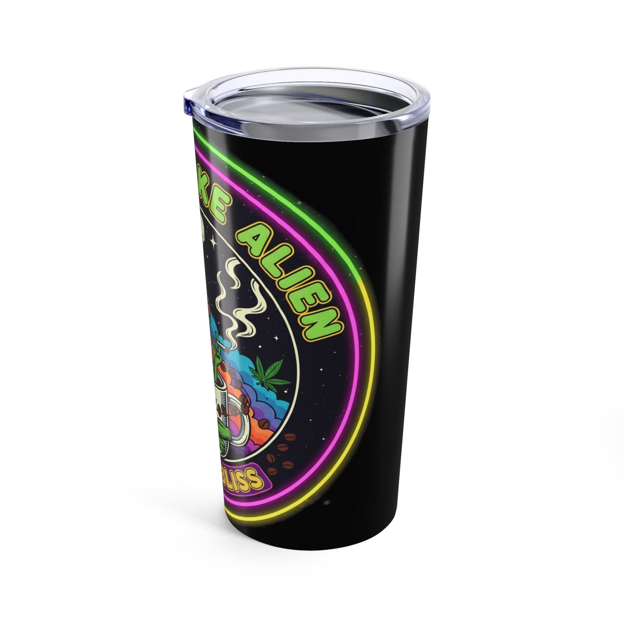 20oz Alien Bake & Brew Tumbler — Funny Cannabis Chef Travel Cup