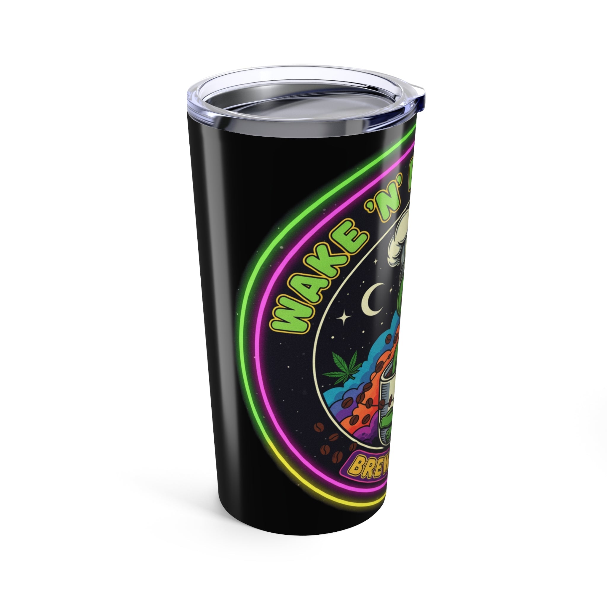 20oz Alien Bake & Brew Tumbler — Funny Cannabis Chef Travel Cup