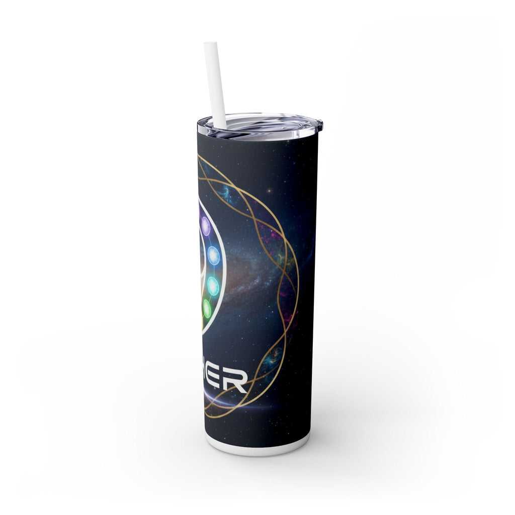 20oz Skinny Tumbler – Colorful Ether 9 Logo Stainless Steel Straw Cup