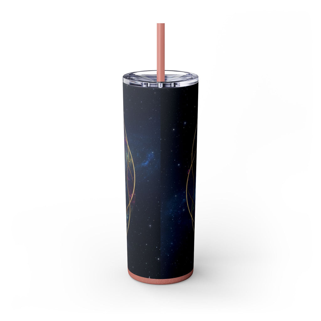 20oz Skinny Tumbler – Colorful Ether 9 Logo Stainless Steel Straw Cup