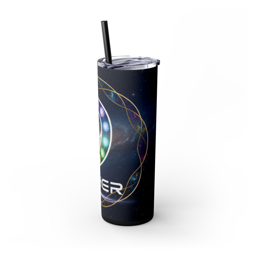 20oz Skinny Tumbler – Colorful Ether 9 Logo Stainless Steel Straw Cup