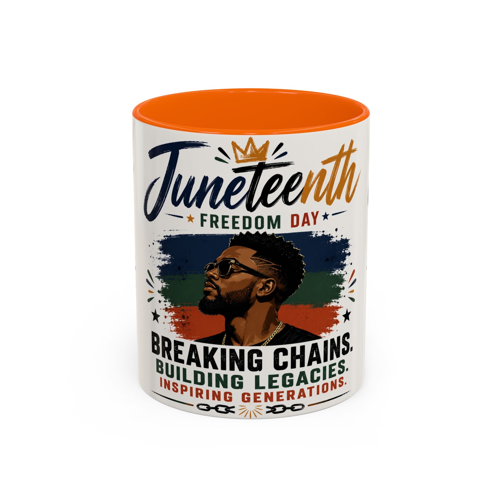 Juneteenth Freedom Day Coffee Mug – "Breaking Chains, Building Legacies" Accent Mug