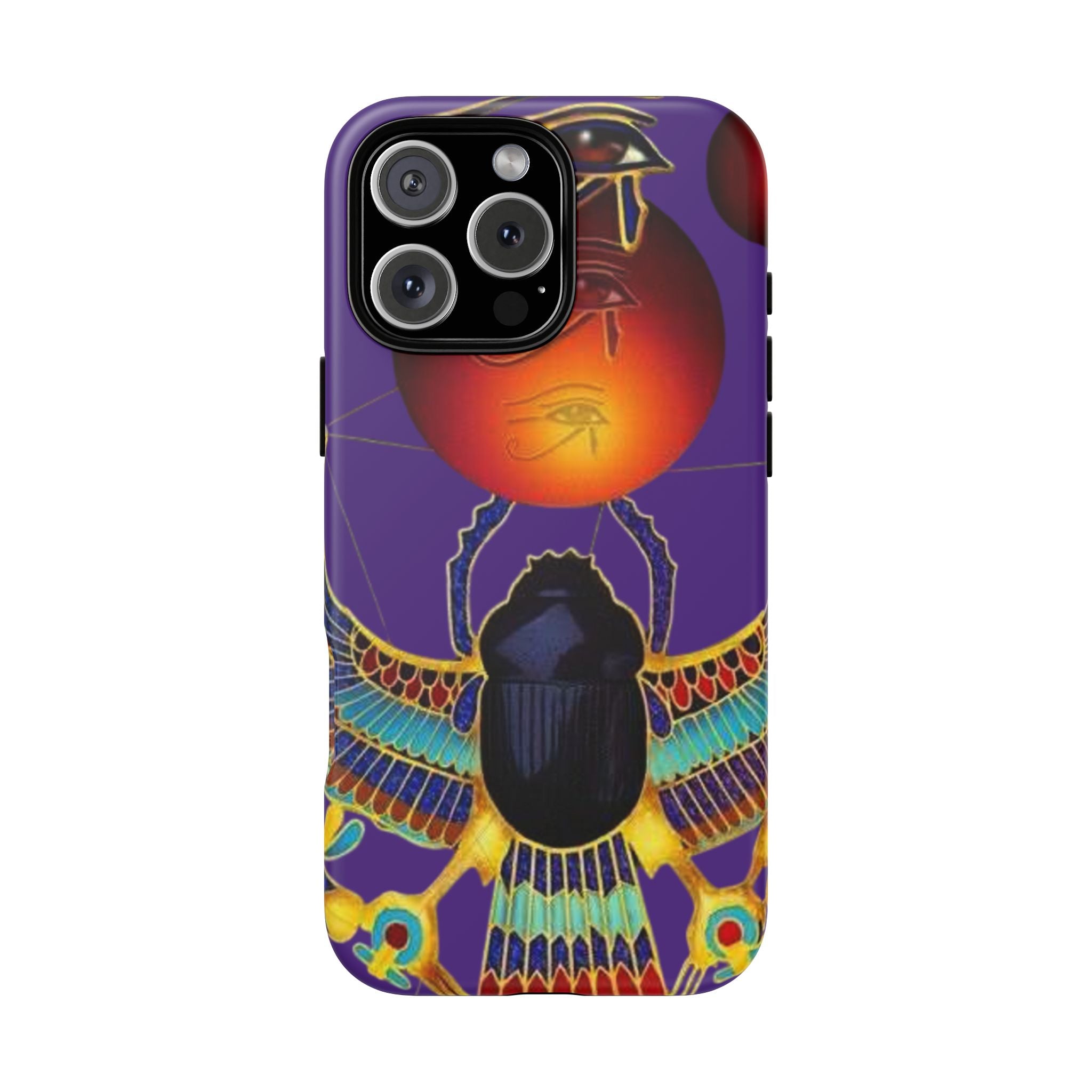 Colorful Phone Case with Egyptian-Inspired Design, Tough Cases for Gift, Phone Protection, Unique Accessories, Festival Style, Phone Cover