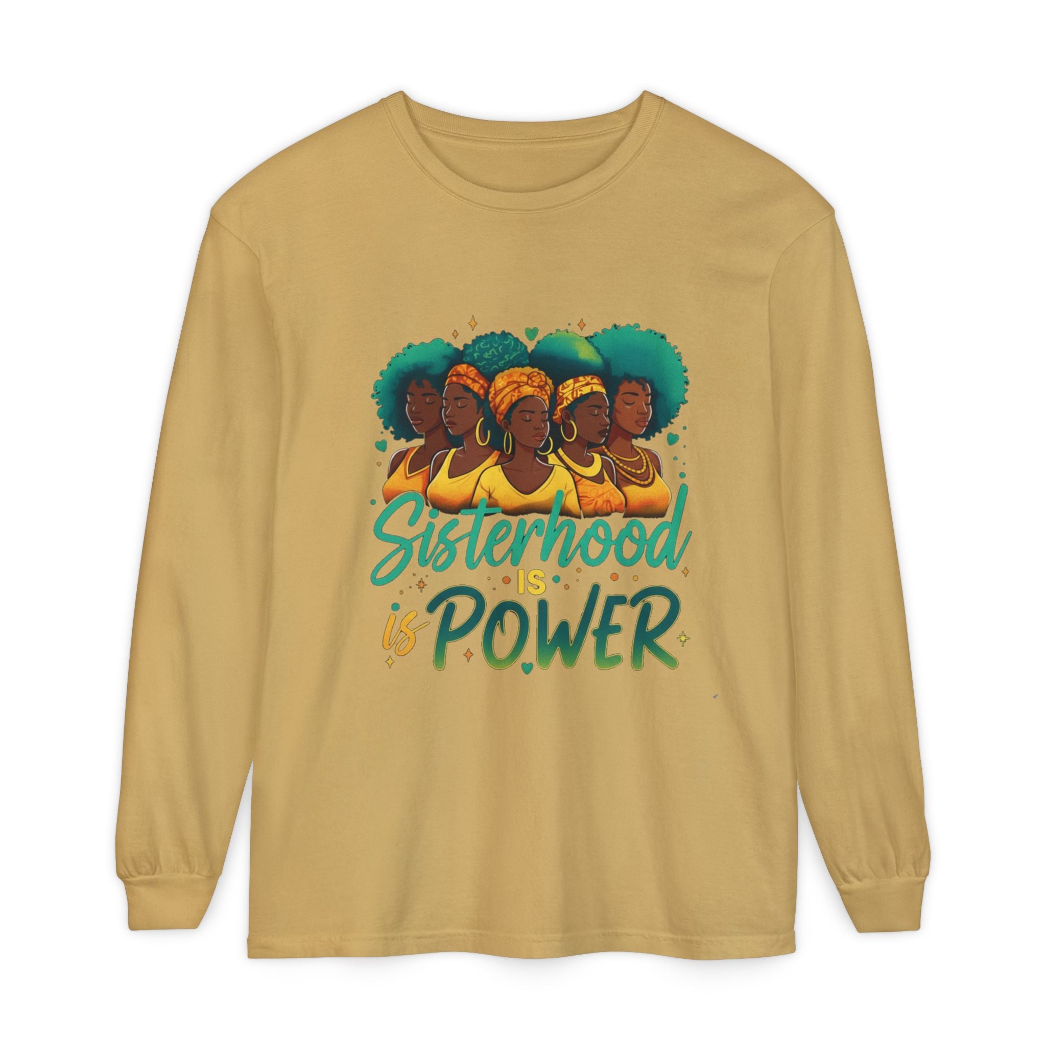 Sisterhood Power Long Sleeve T-Shirt, Unisex Tee for Empowerment, Gift for Friends, Women's Day, Birthday Gift, Casual Wear