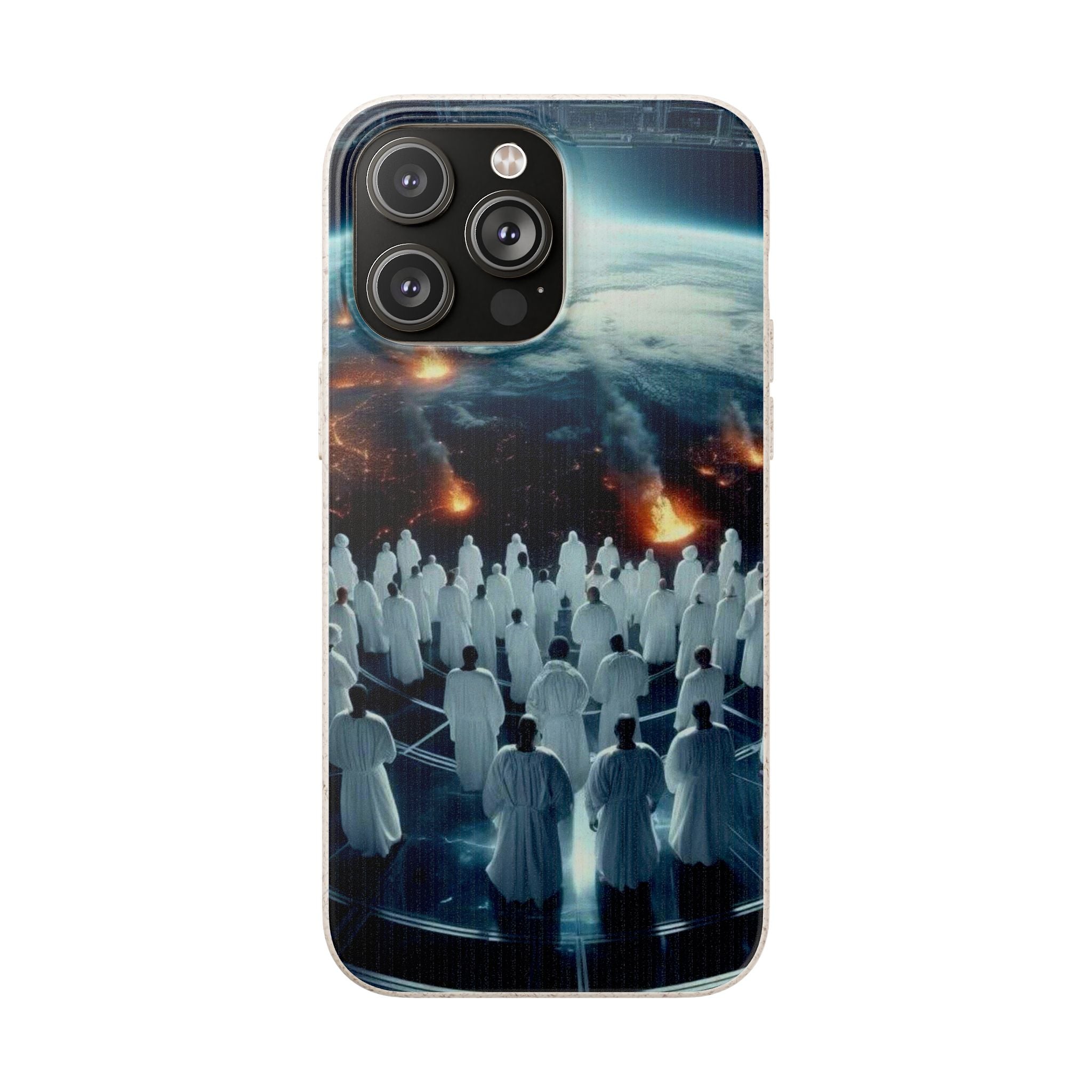 Galactic Gathering Biodegradable Phone Case - Eco-Friendly Cosmic Design