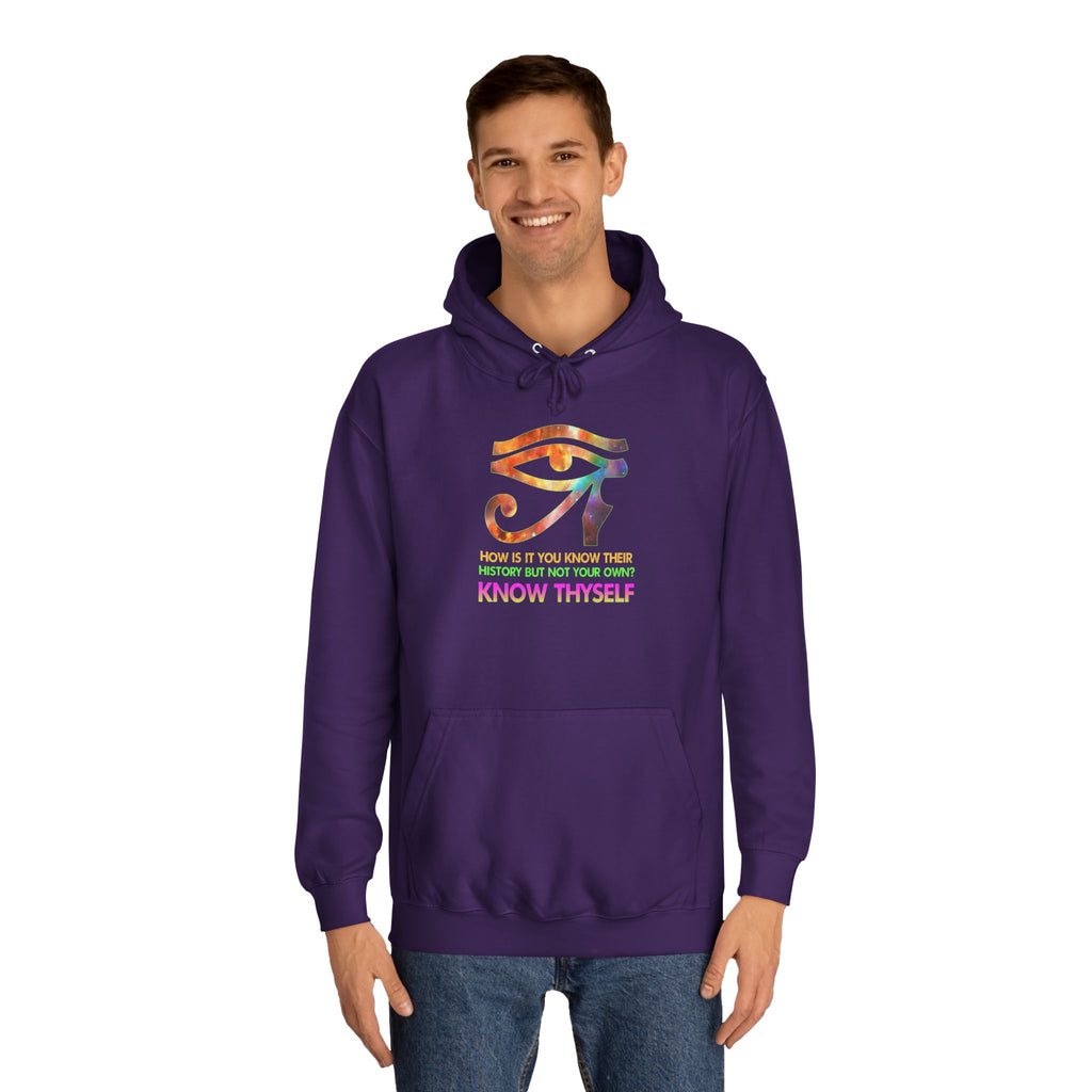 Know Thyself Hoodie — Inspirational College Sweatshirt