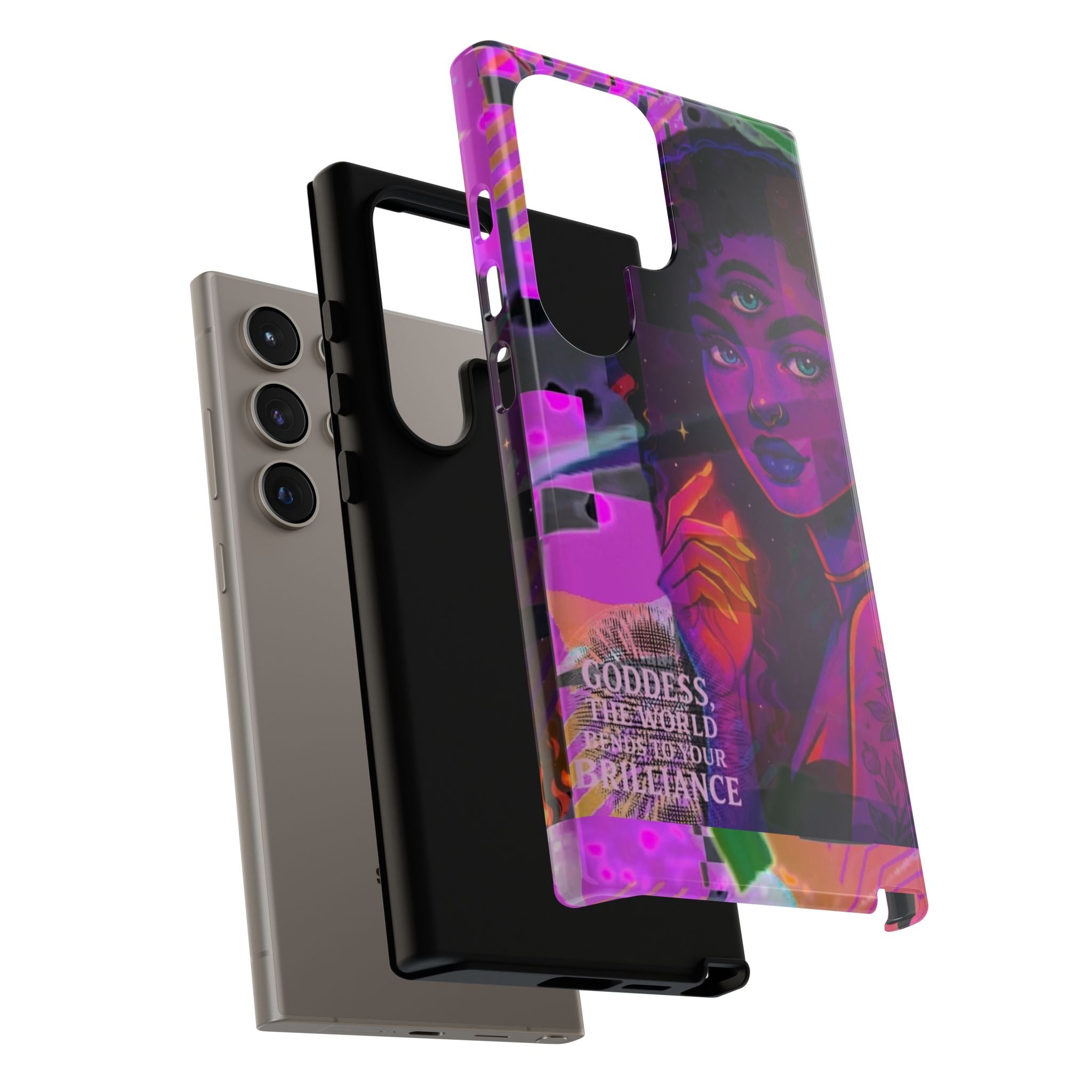 Third-Eye Goddess Phone Case — Neon Psychic Art iPhone Cover