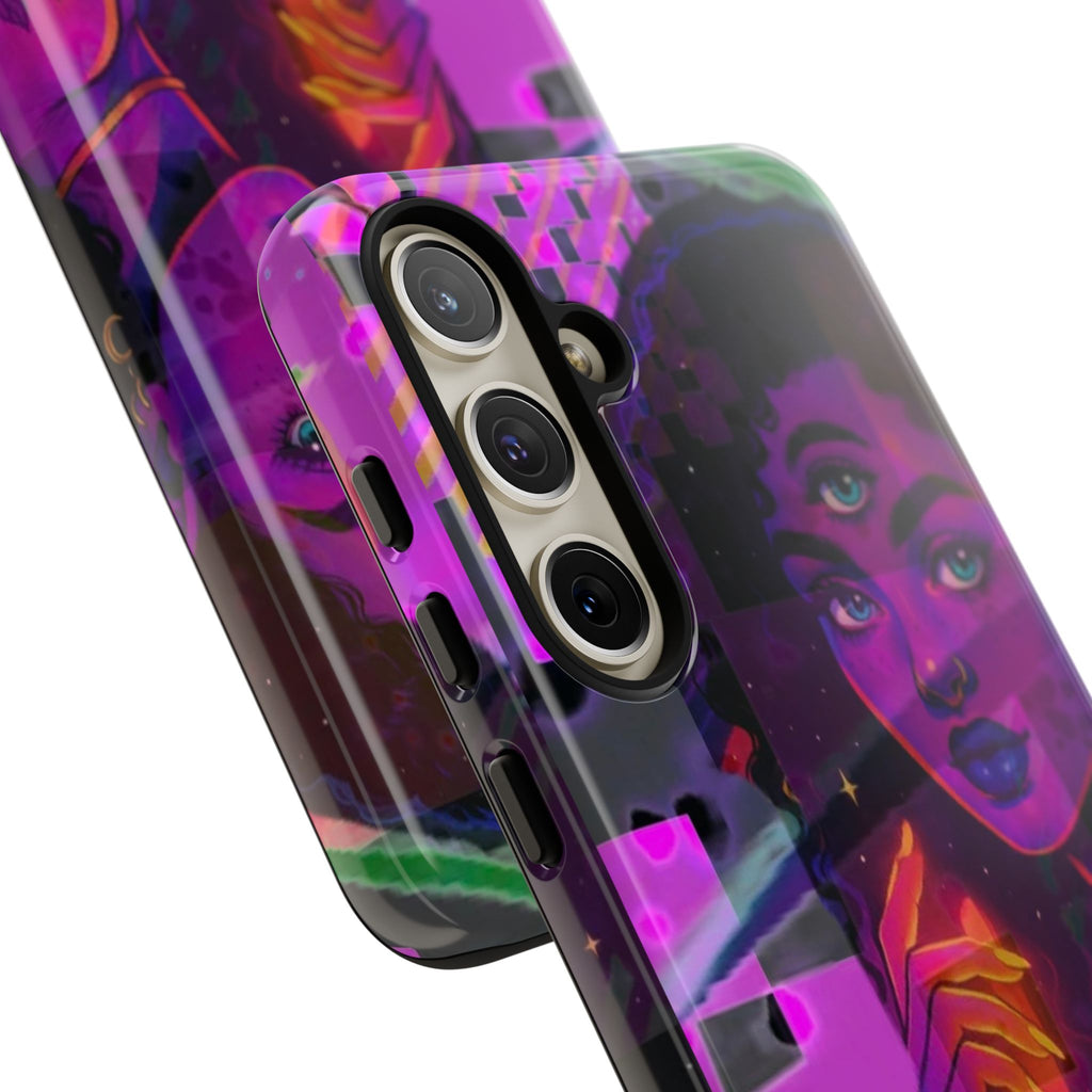 Third-Eye Goddess Phone Case — Neon Psychic Art iPhone Cover