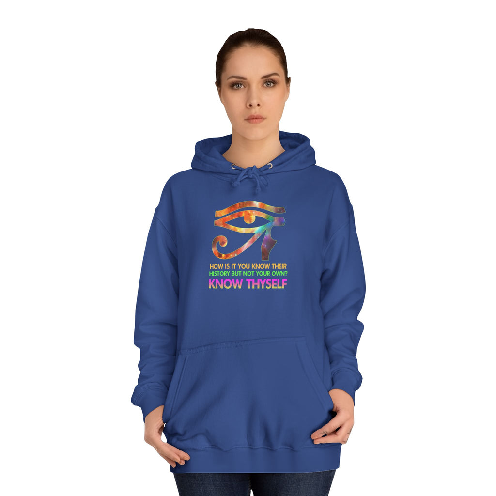 Know Thyself Hoodie — Inspirational College Sweatshirt