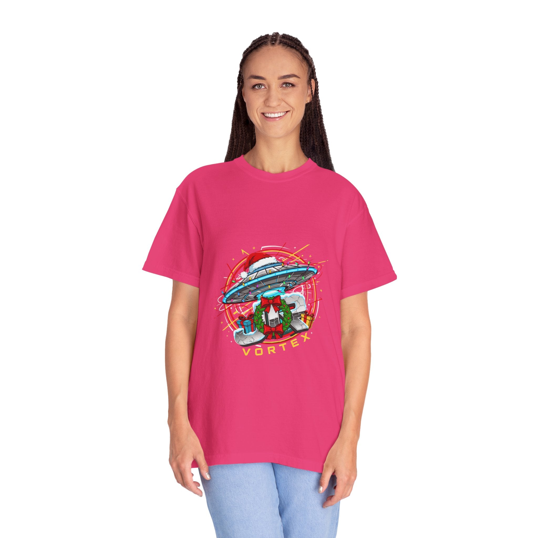 UFO Vacation Tee — Retro Alien Abduction Graphic T-Shirt