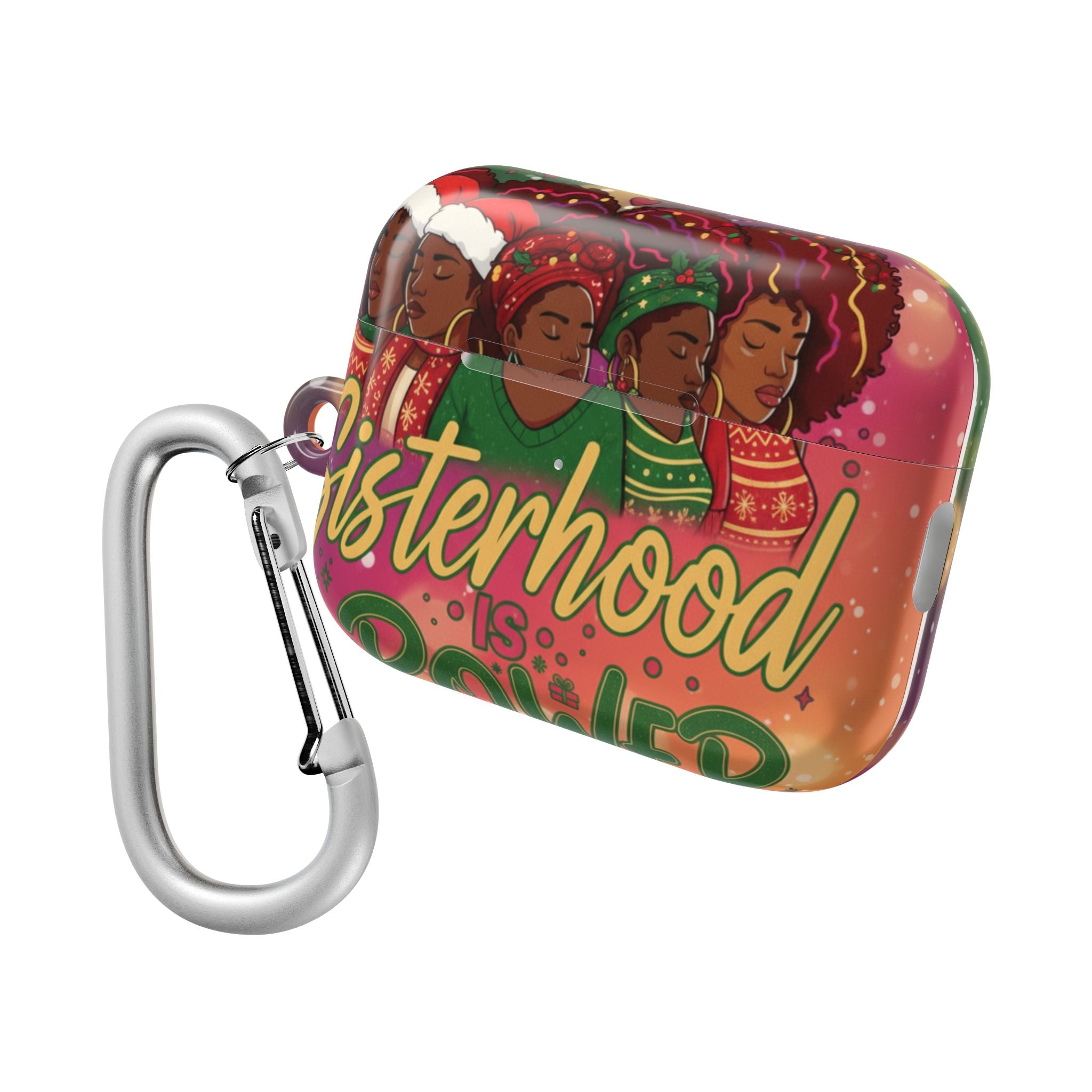 AirPod Case — "Sisterhood Is Power" Holiday African American Women Design🎁