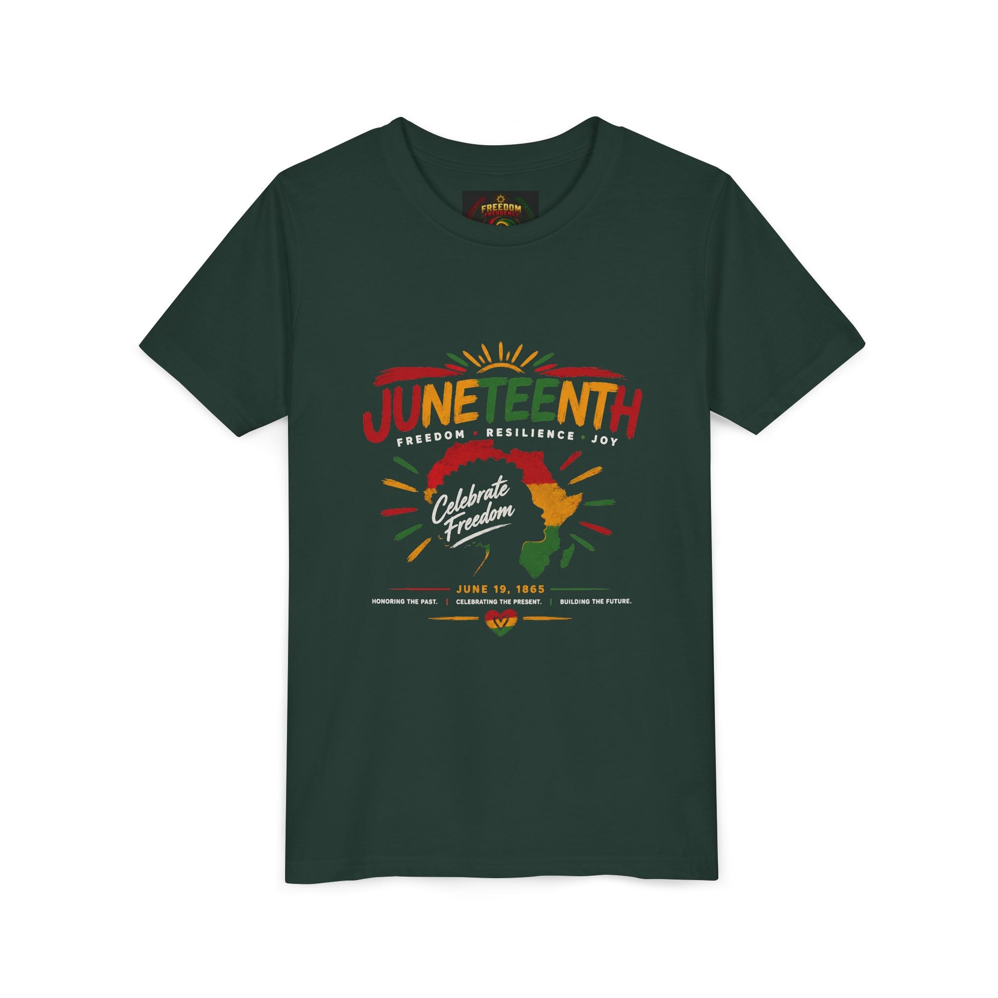 Juneteenth Youth Tee — Celebrate Freedom