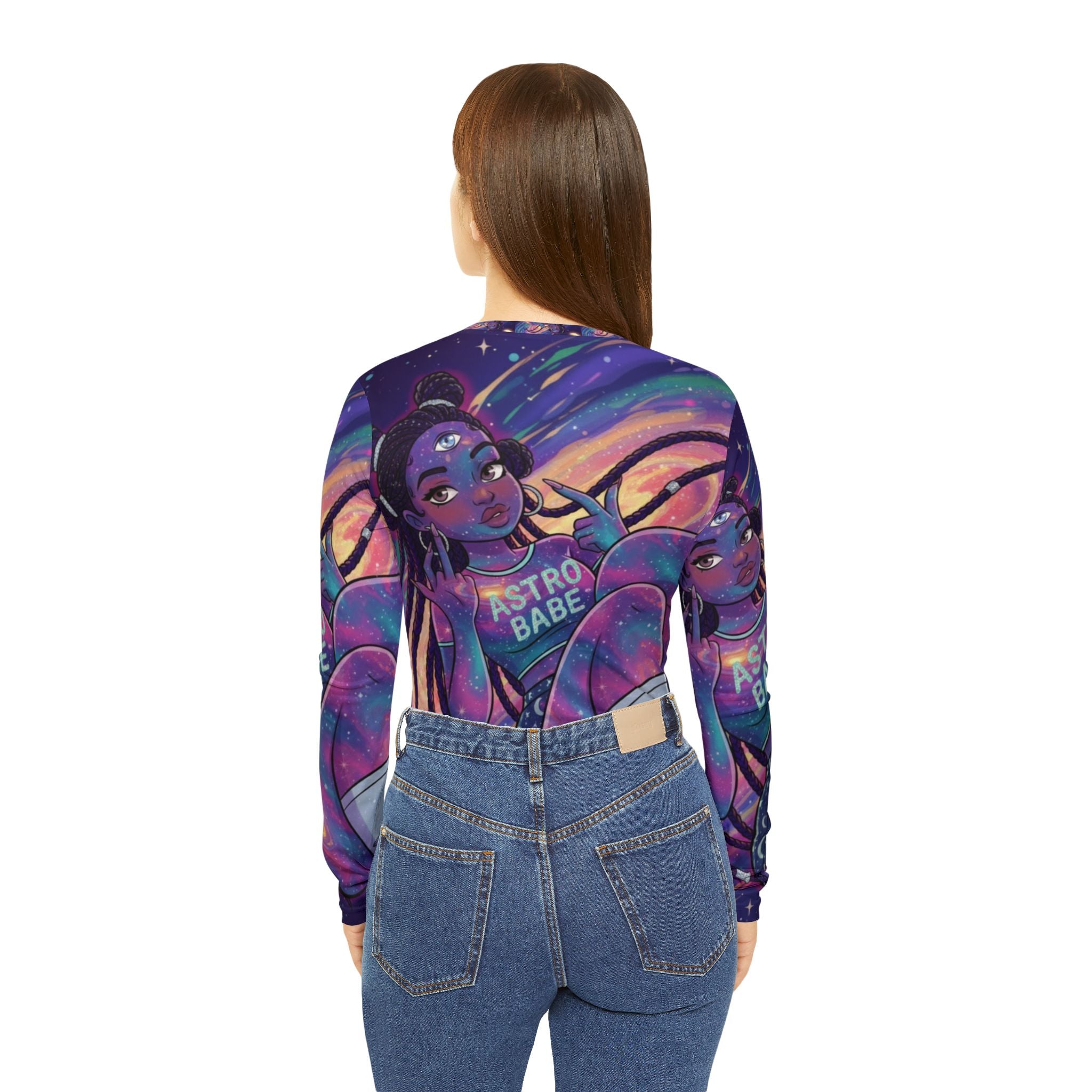 Women's Long Sleeve V-neck Shirt (AOP)