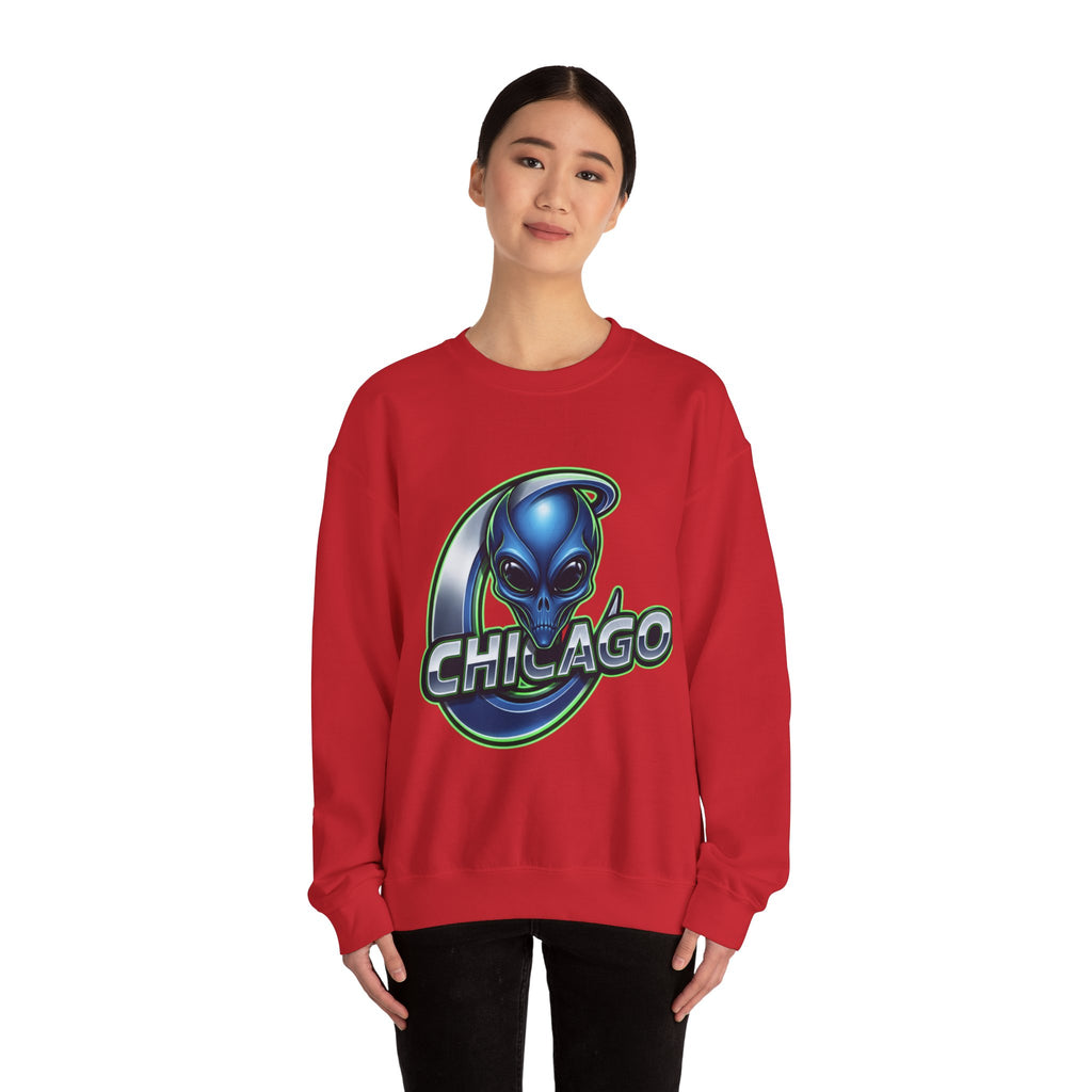 Chicago Alien Sweatshirt — Alien Graphic Crewneck