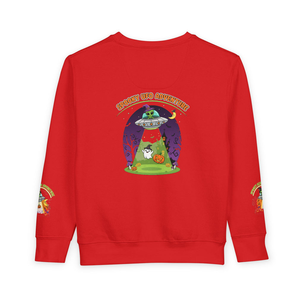 Spooky Alien Adventure Toddler Sweatshirt | Halloween Costume, Kids' Sweatshirt, Fun Apparel, Trick or Treat, Toddler Outfit
