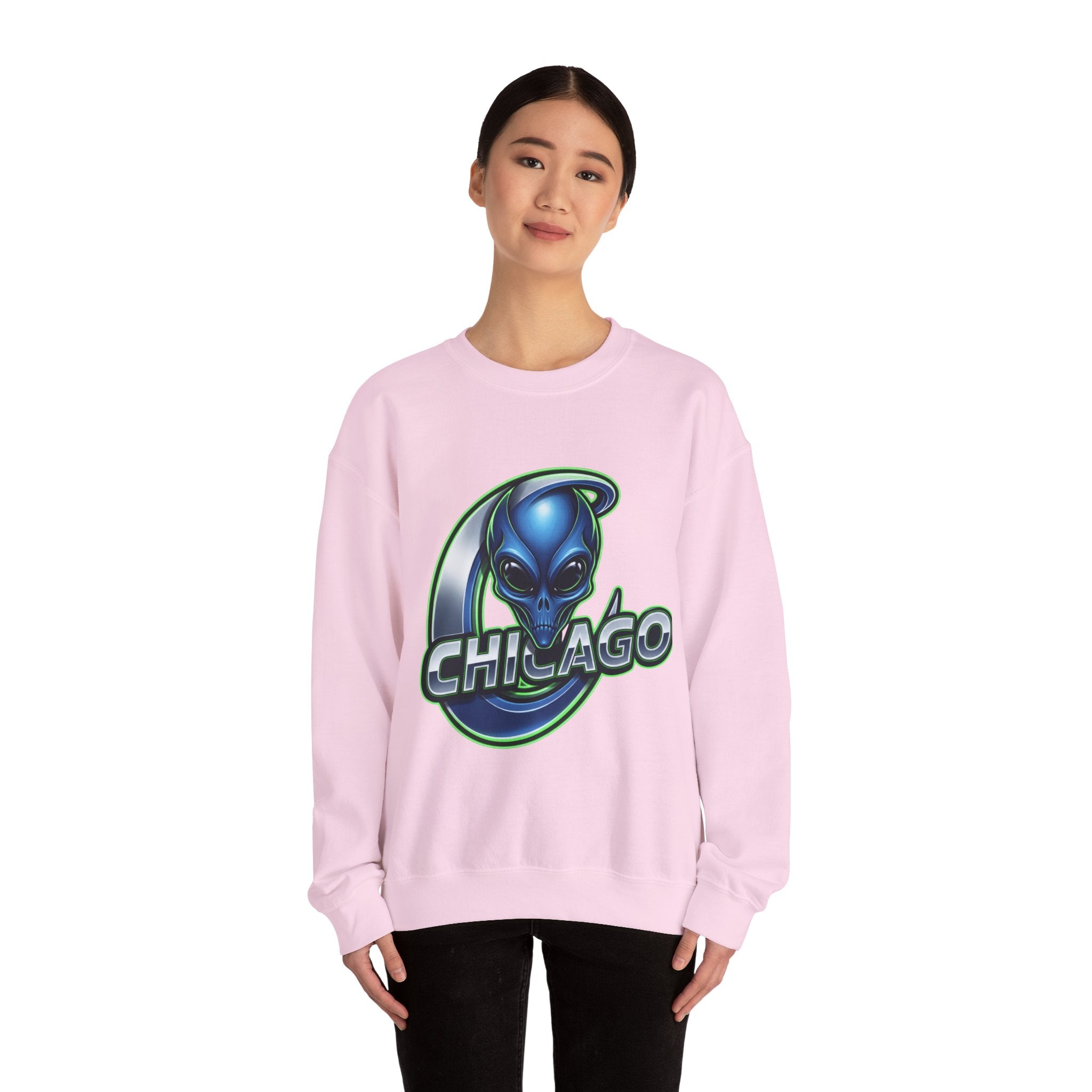 Chicago Alien Sweatshirt — Alien Graphic Crewneck