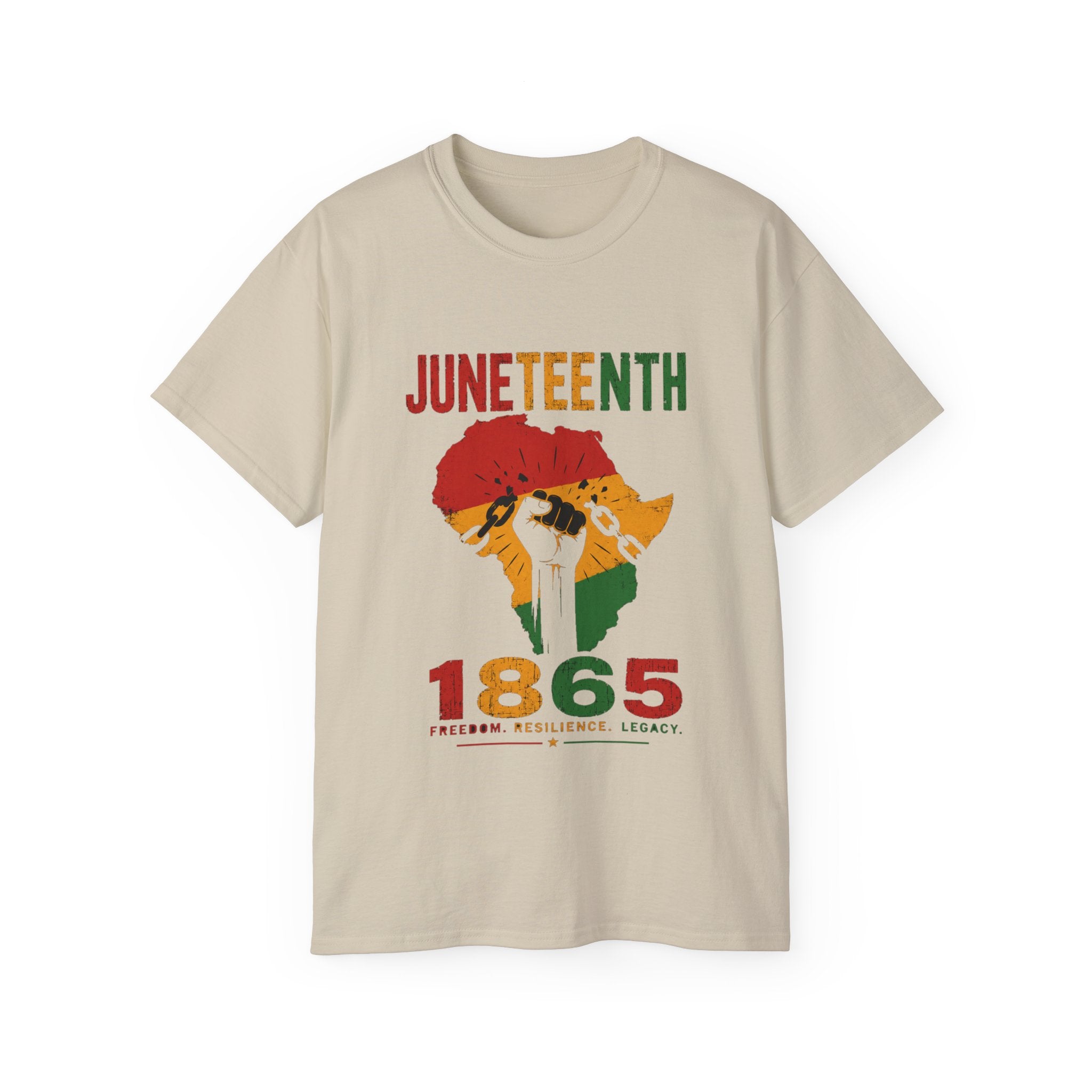 Juneteenth 1865 Freedom Fist T‑Shirt — African Pride Celebration Tee