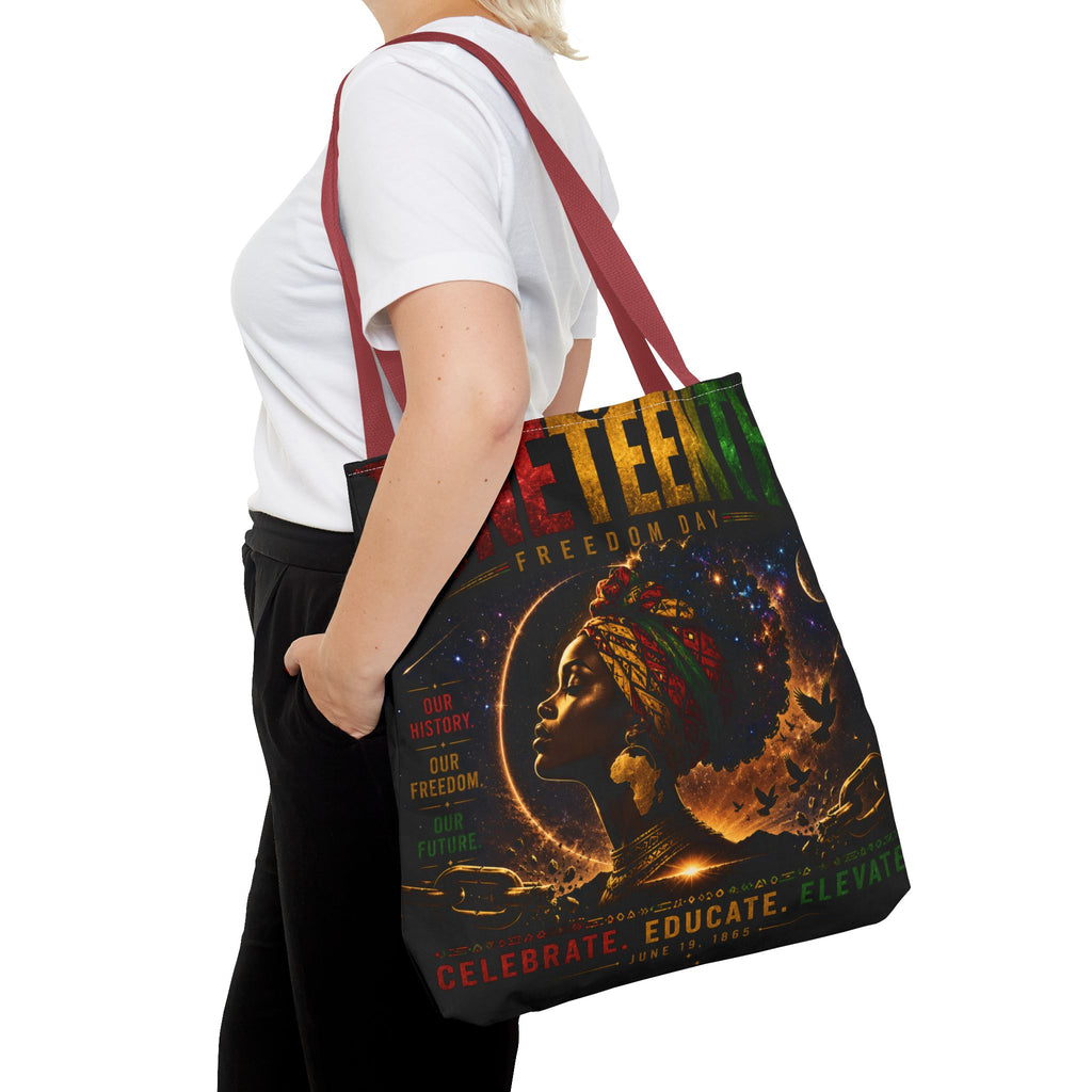 Juneteenth Freedom Day Tote Bag — Afrocentric Celebration Canvas Tote
