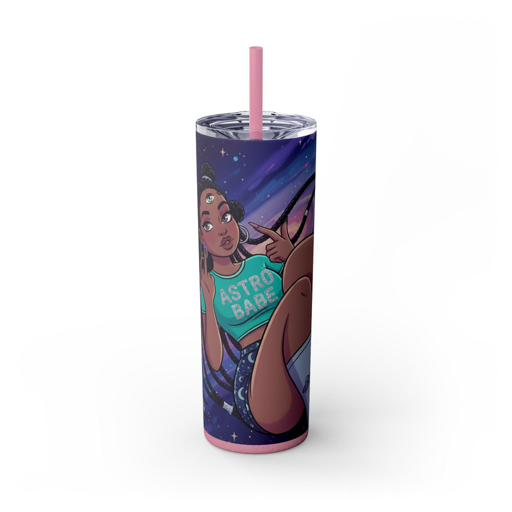 Astro Babe Skinny Tumbler — 20oz Cosmic Straw Cup