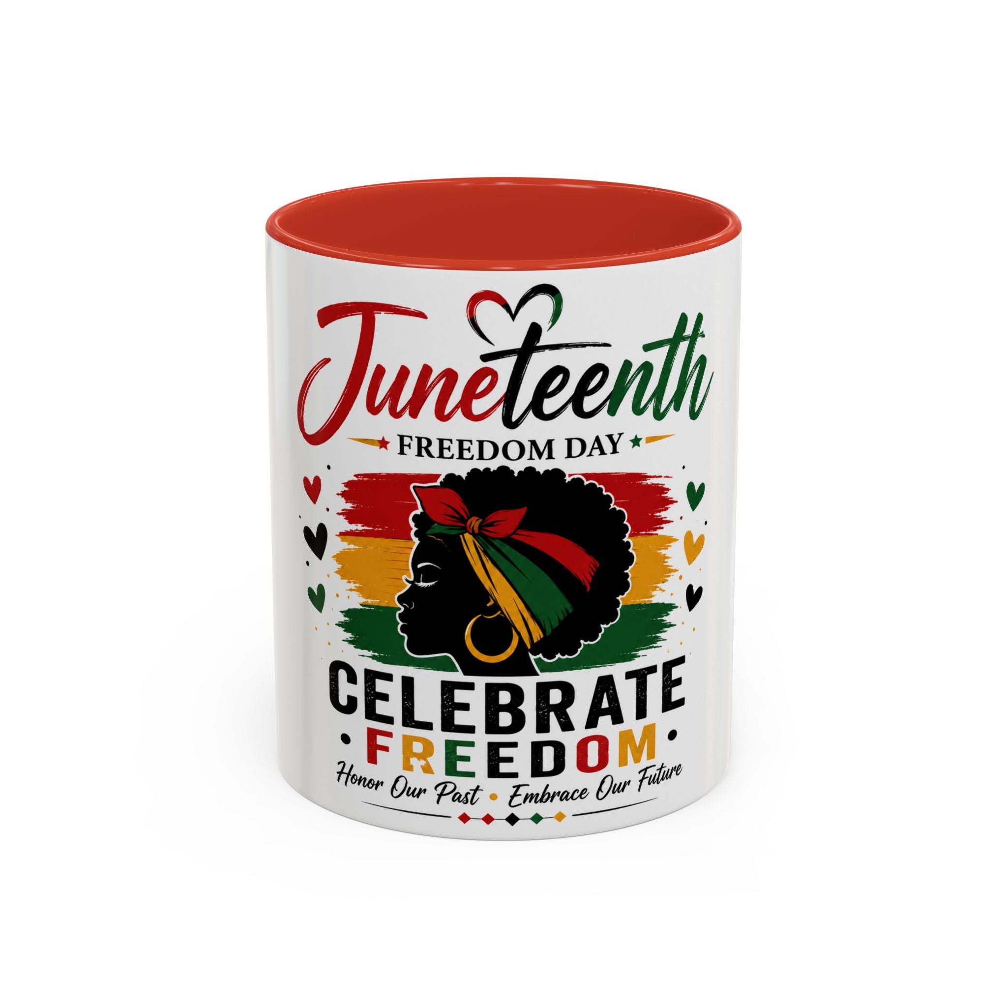 Juneteenth Accent Coffee Mug – "Celebrate Freedom" Juneteenth Tribute