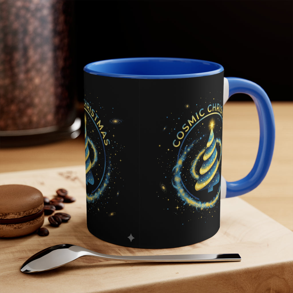 Cosmic Christmas Mug — 11oz Accent Holiday Coffee Cup❄️