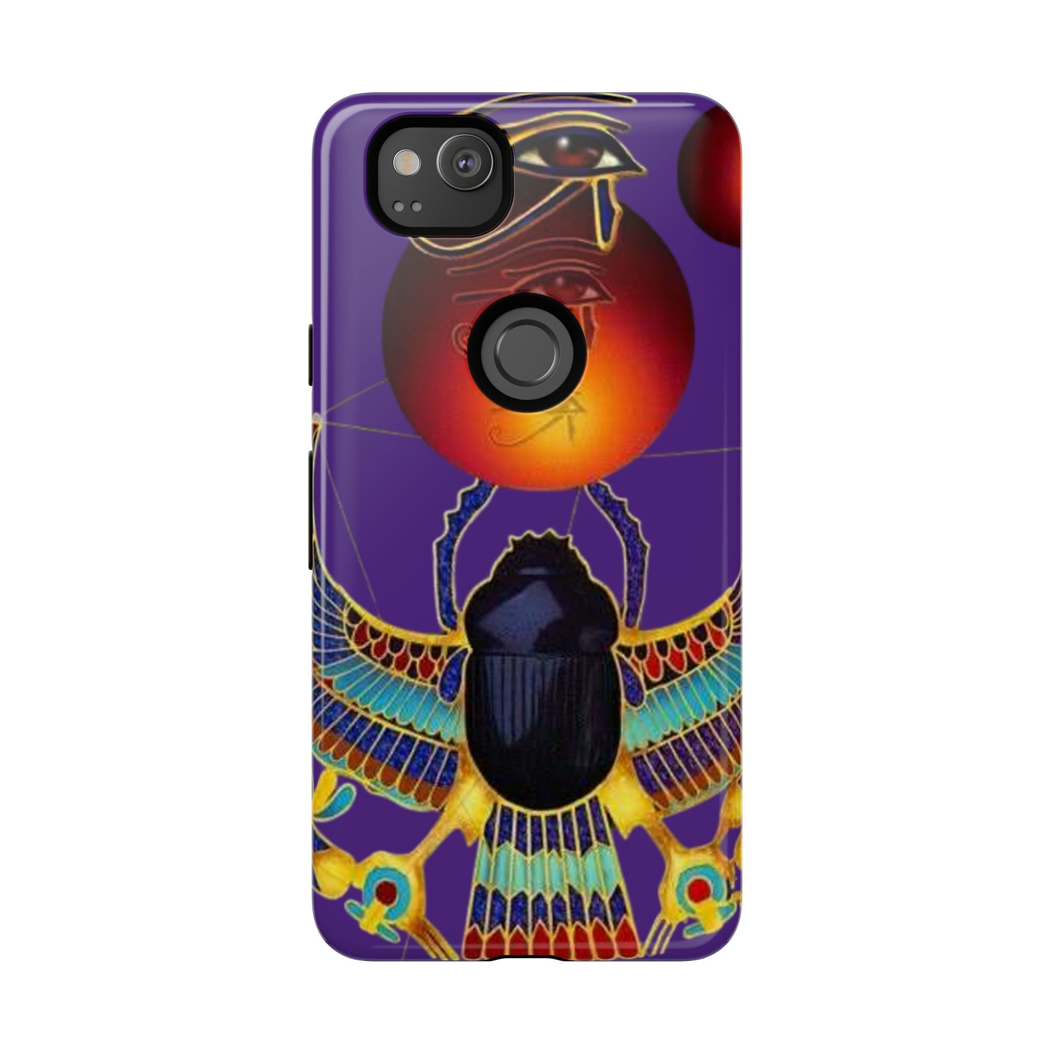 Colorful Phone Case with Egyptian-Inspired Design, Tough Cases for Gift, Phone Protection, Unique Accessories, Festival Style, Phone Cover