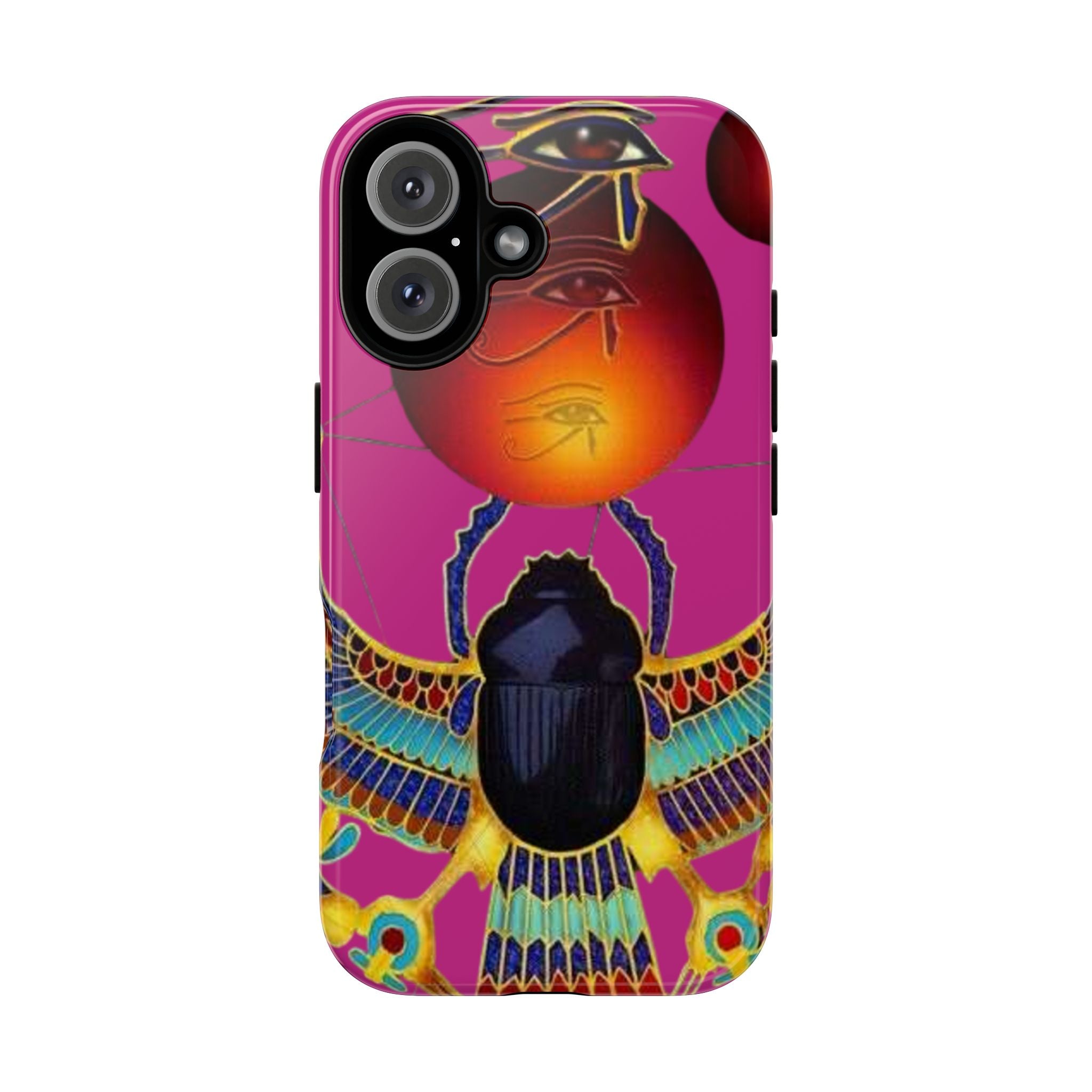 Vibrant Phone Case with Egyptian Inspired Design, Durable Phone Cover, Unique Gift for Her, Artful Accessory for Everyday Use