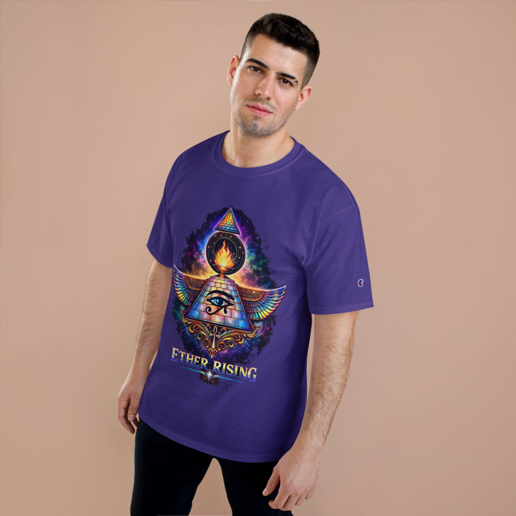 Ether Rising T-Shirt — Mystic All-Seeing Eye Graphic Tee Printify