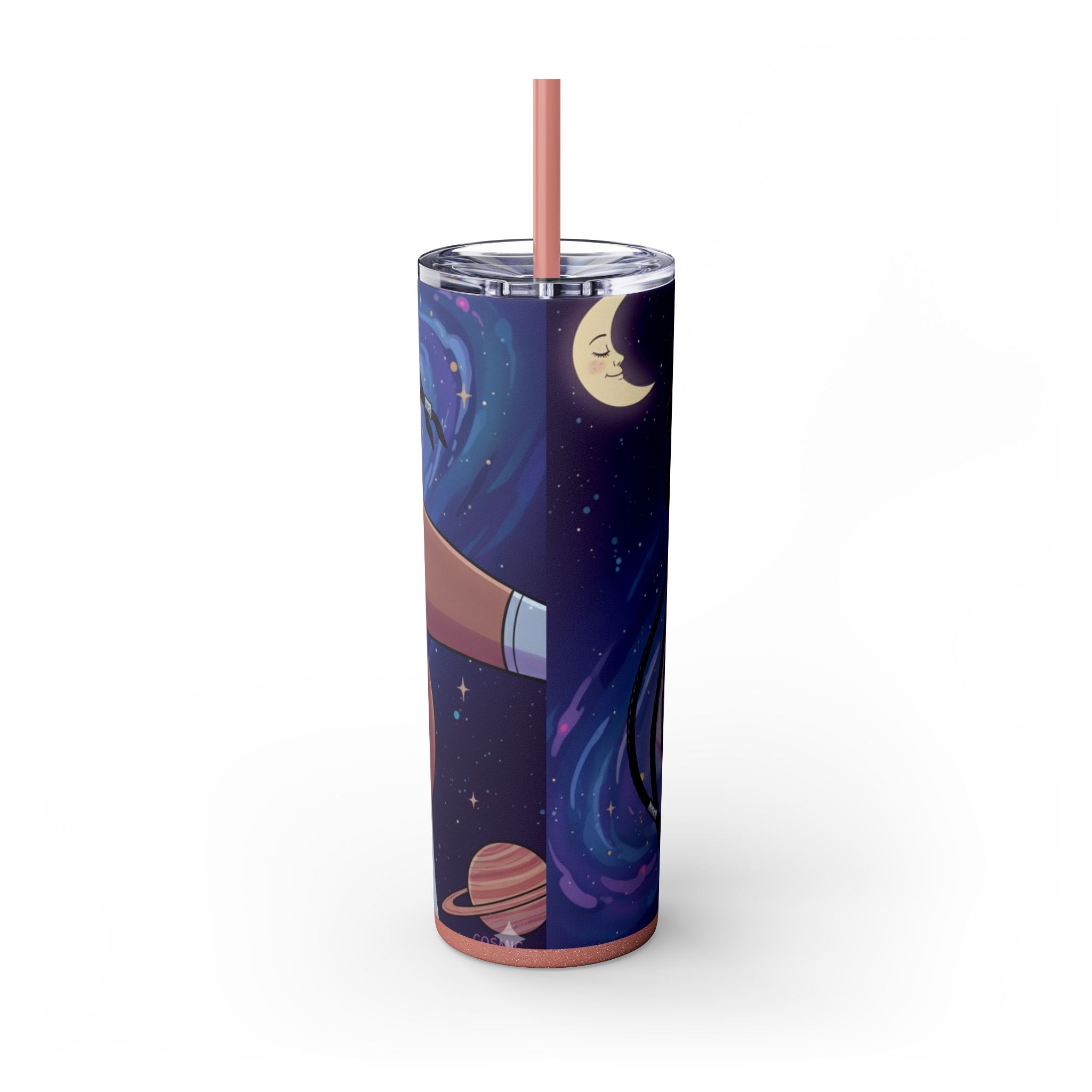 Astro Babe Skinny Tumbler — 20oz Cosmic Straw Cup