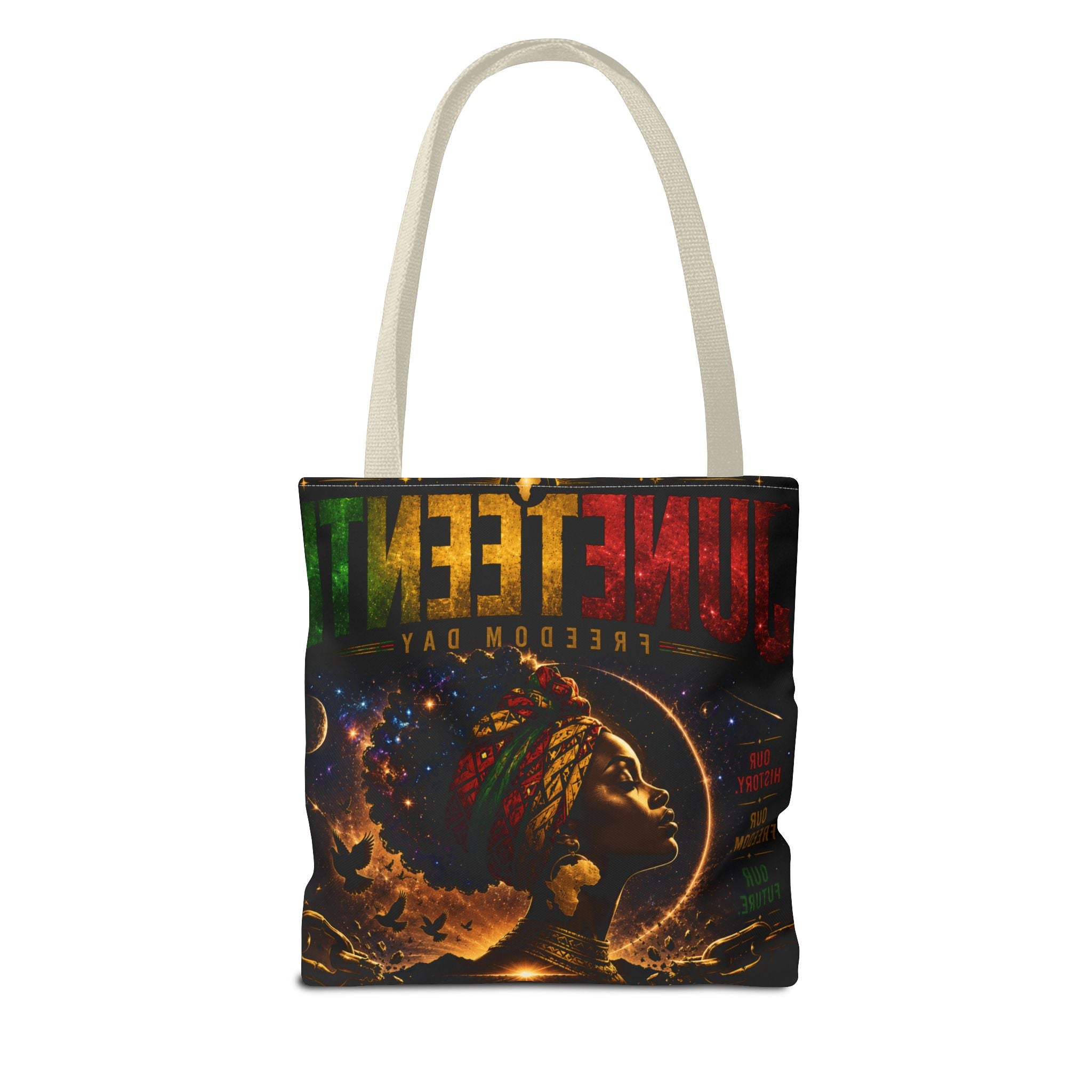 Juneteenth Freedom Day Tote Bag — Afrocentric Celebration Canvas Tote