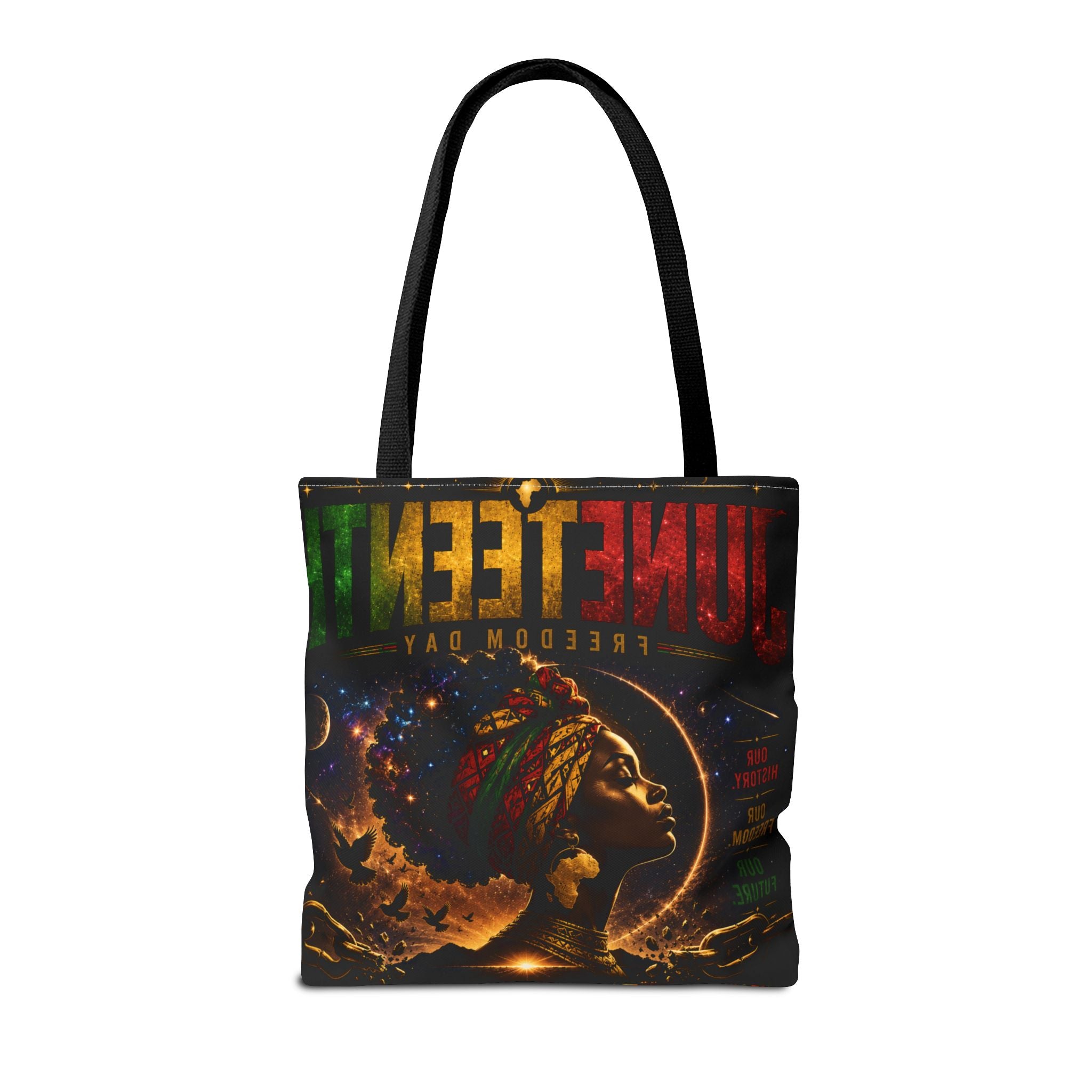 Juneteenth Freedom Day Tote Bag — Afrocentric Celebration Canvas Tote