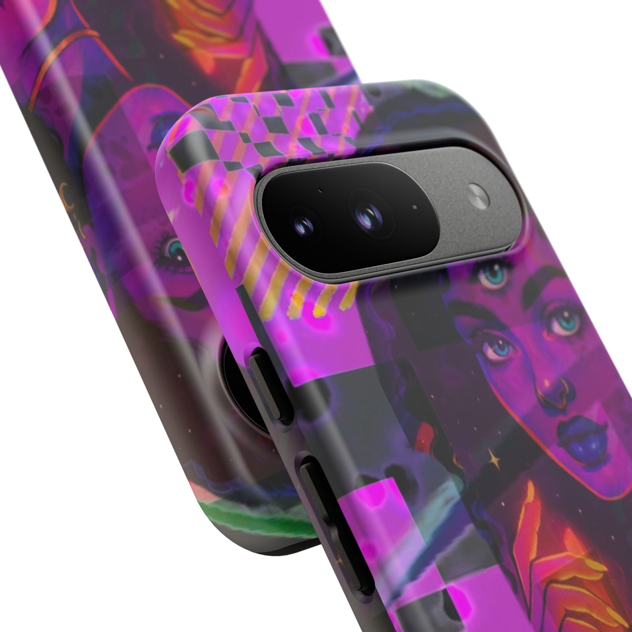 Third-Eye Goddess Phone Case — Neon Psychic Art iPhone Cover