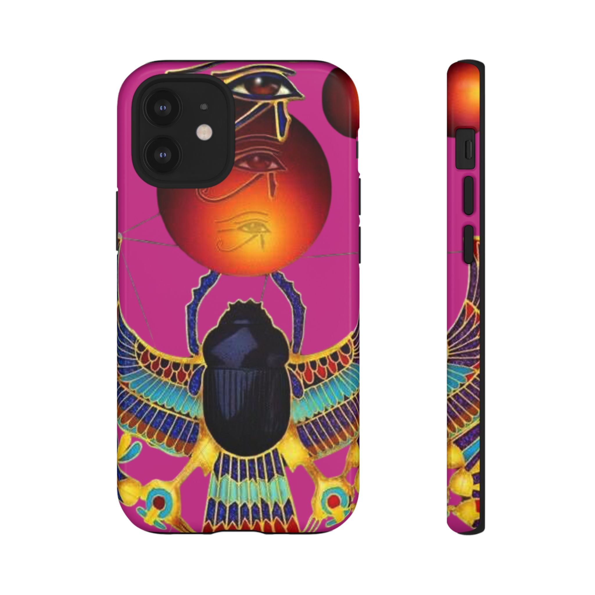 Vibrant Phone Case with Egyptian Inspired Design, Durable Phone Cover, Unique Gift for Her, Artful Accessory for Everyday Use